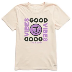 Women's Good Vibes Smile Short Sleeve Crusher Tee Life is Good