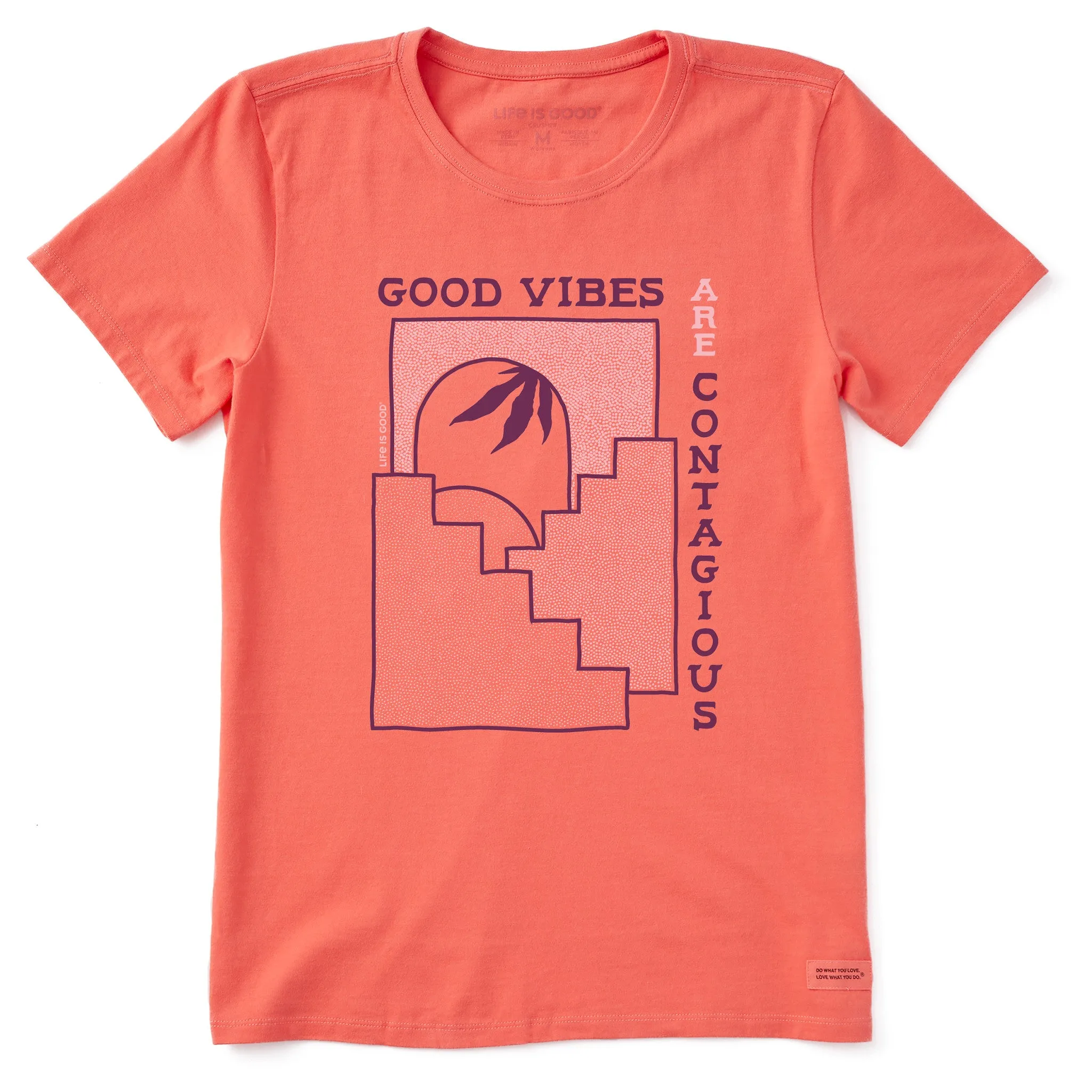 Women's Good Vibes Steps Short Sleeve Tee Life is Good