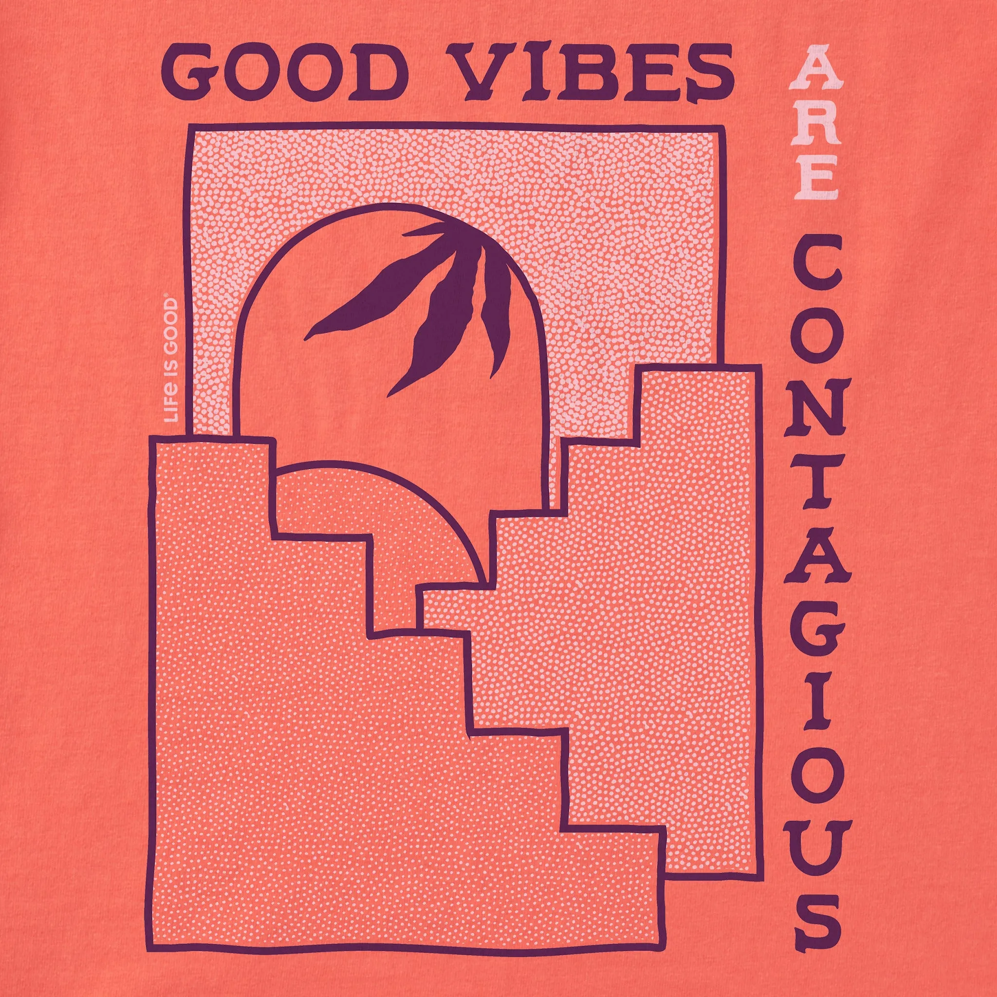 Women's Good Vibes Steps Short Sleeve Tee Life is Good