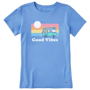 Women's Good Vibes Winnie & P Van Short Sleeve Tee Life is Good
