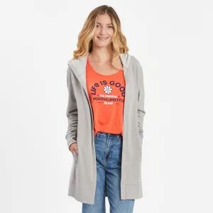 Women's Good Vibes Wordmark Beyond Hip French Terry Tunic Life is Good