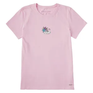 Women's Gotta Run Floral Sneakers Short Sleeve Tee Life is Good