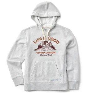 Women's Grand Canyon Postcard Scene Simply True Fleece Hoodie Life is Good