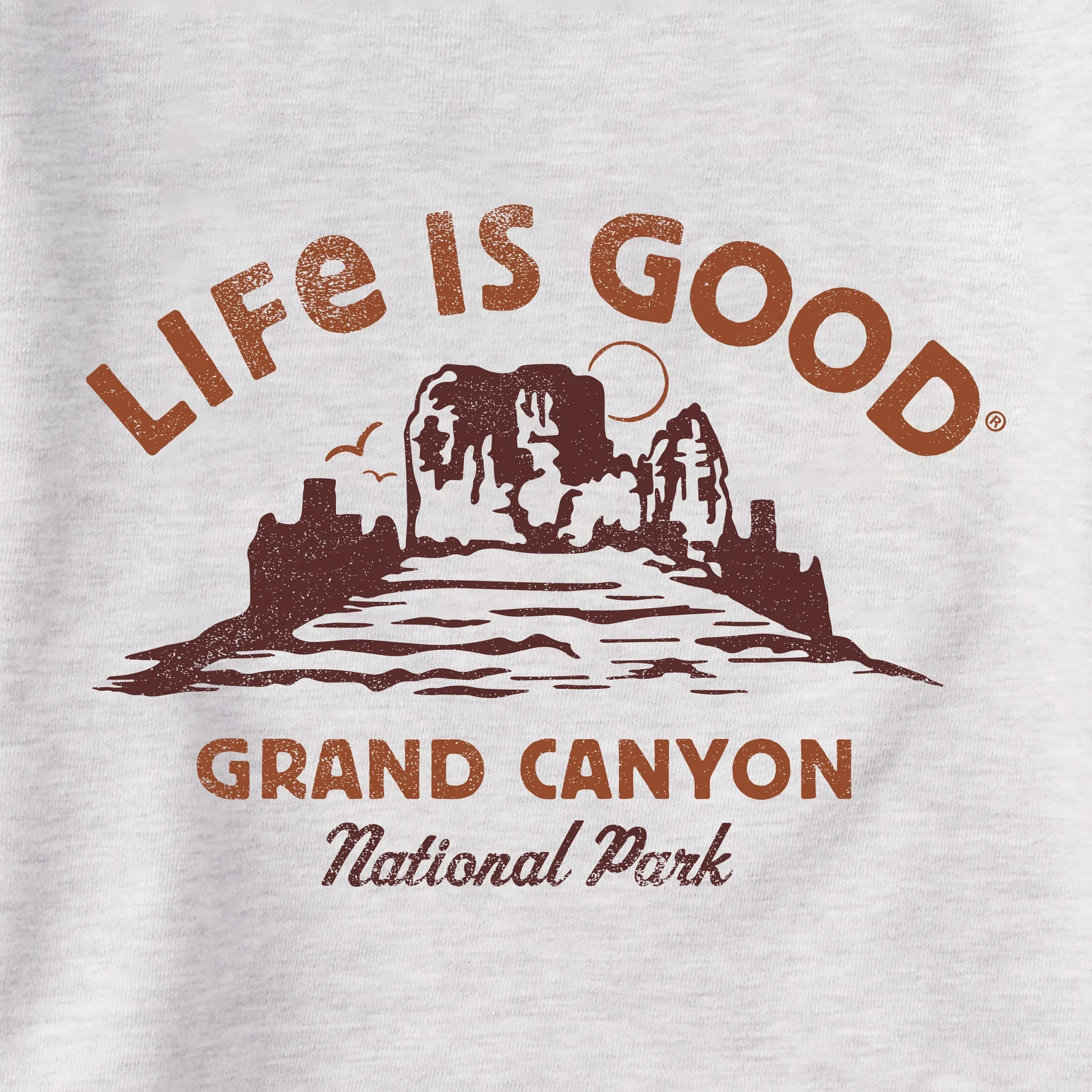 Women's Grand Canyon Postcard Scene Simply True Fleece Hoodie Life is Good