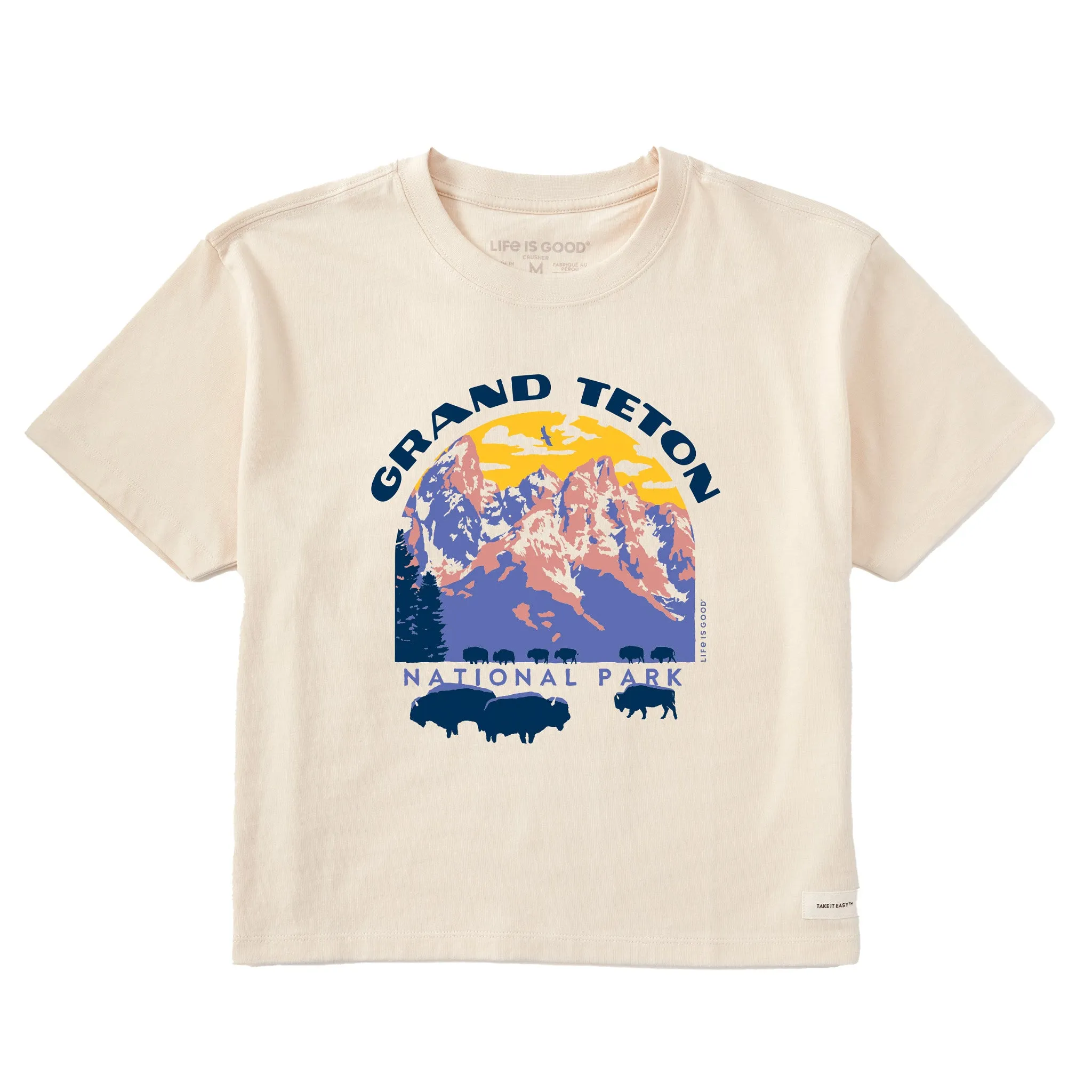 Women's Grand Tetons Short Sleeve Crusher Boxy Tee Life is Good