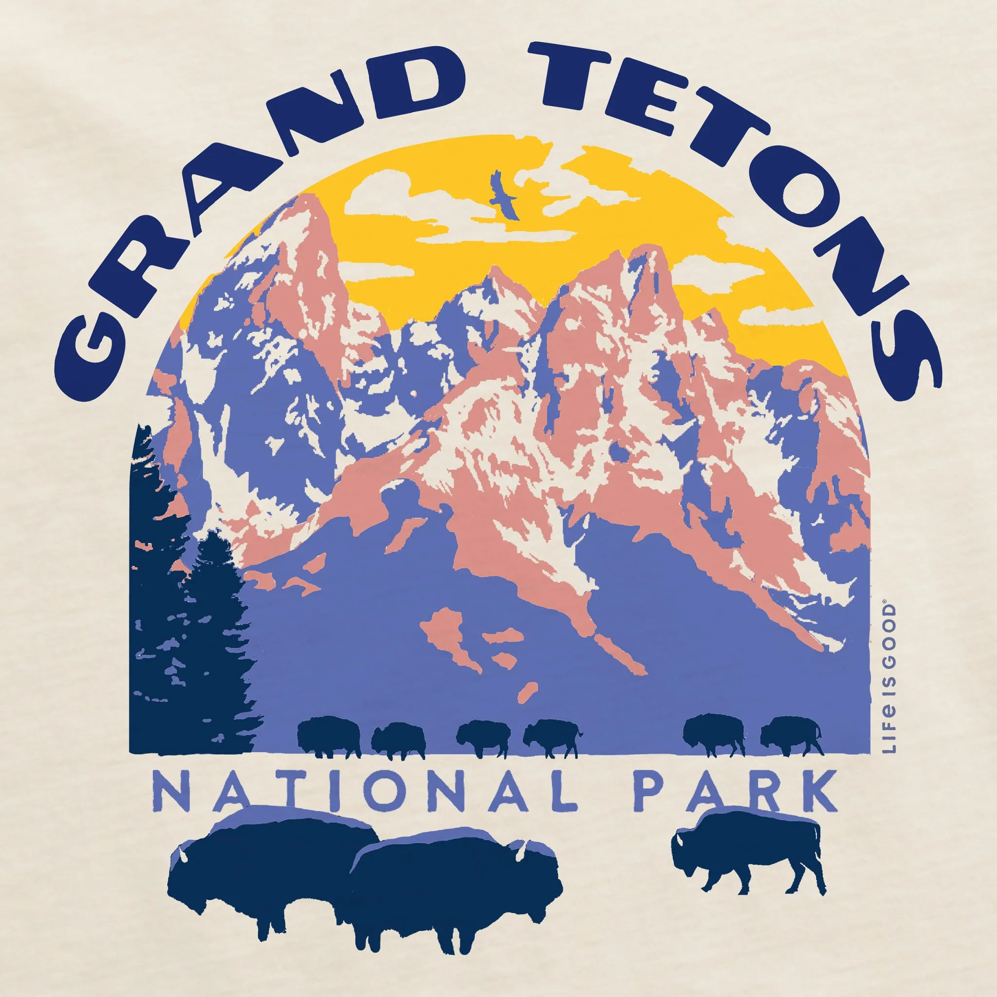 Women's Grand Tetons Short Sleeve Crusher Boxy Tee Life is Good