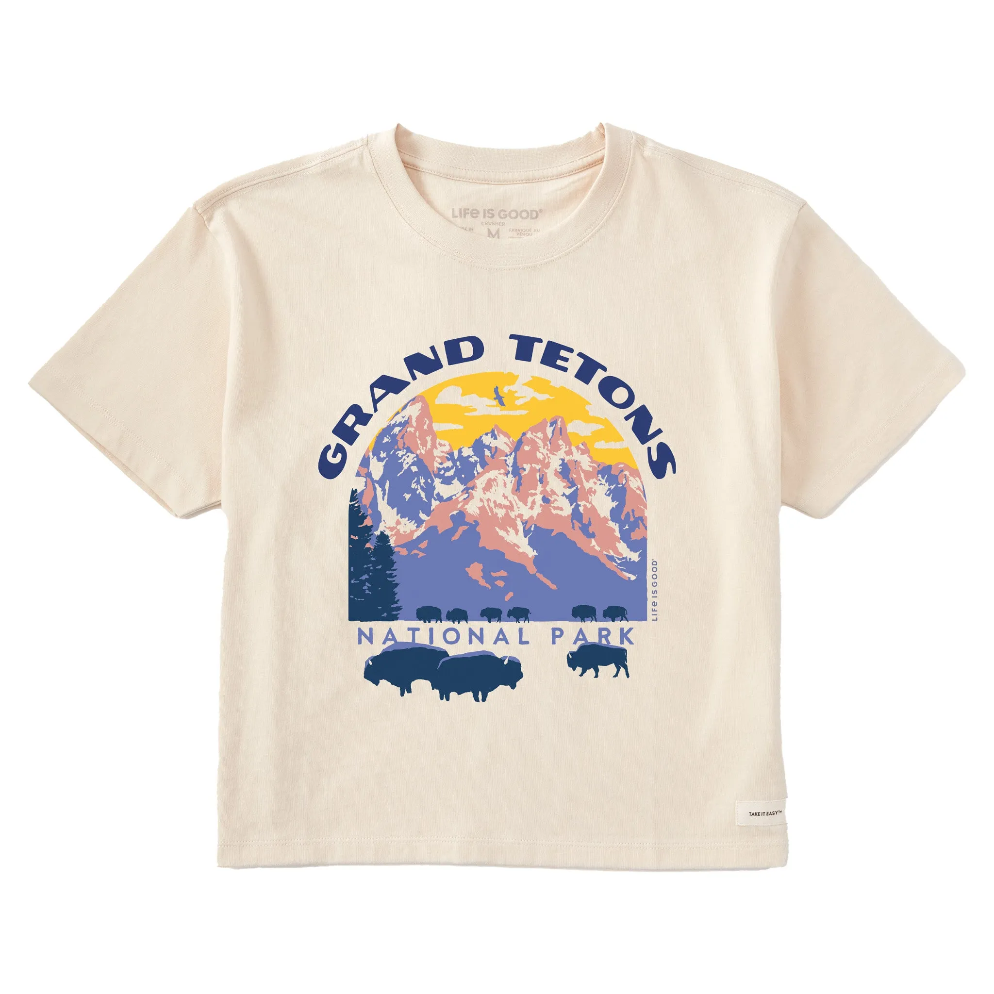 Women's Grand Tetons Short Sleeve Crusher Boxy Tee Life is Good