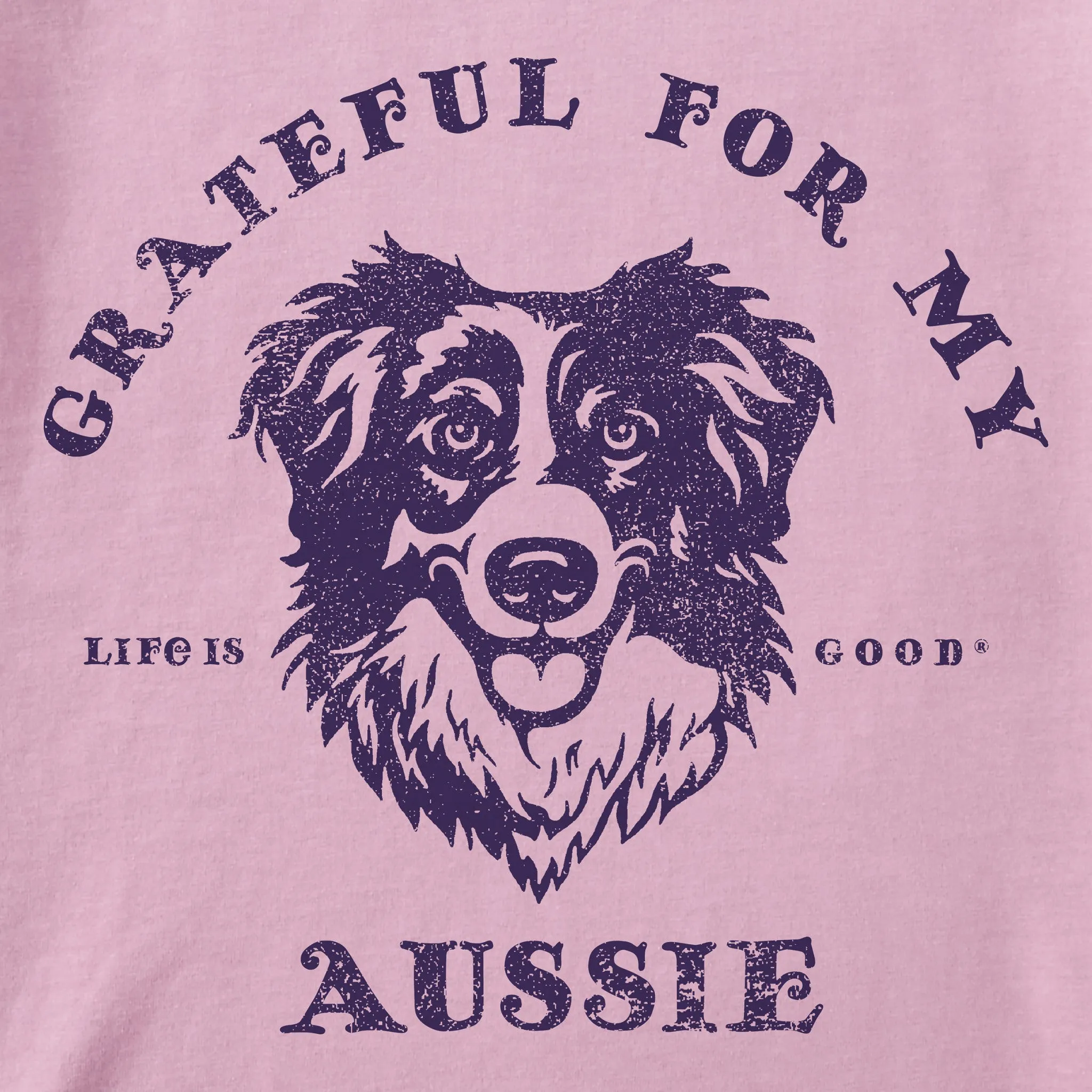 Women's Grateful for my Aussie Short Sleeve Tee Life is Good