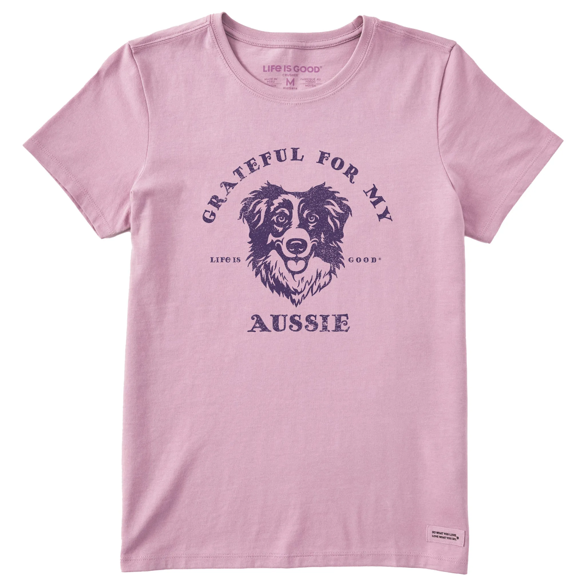 Women's Grateful for my Aussie Short Sleeve Tee Life is Good