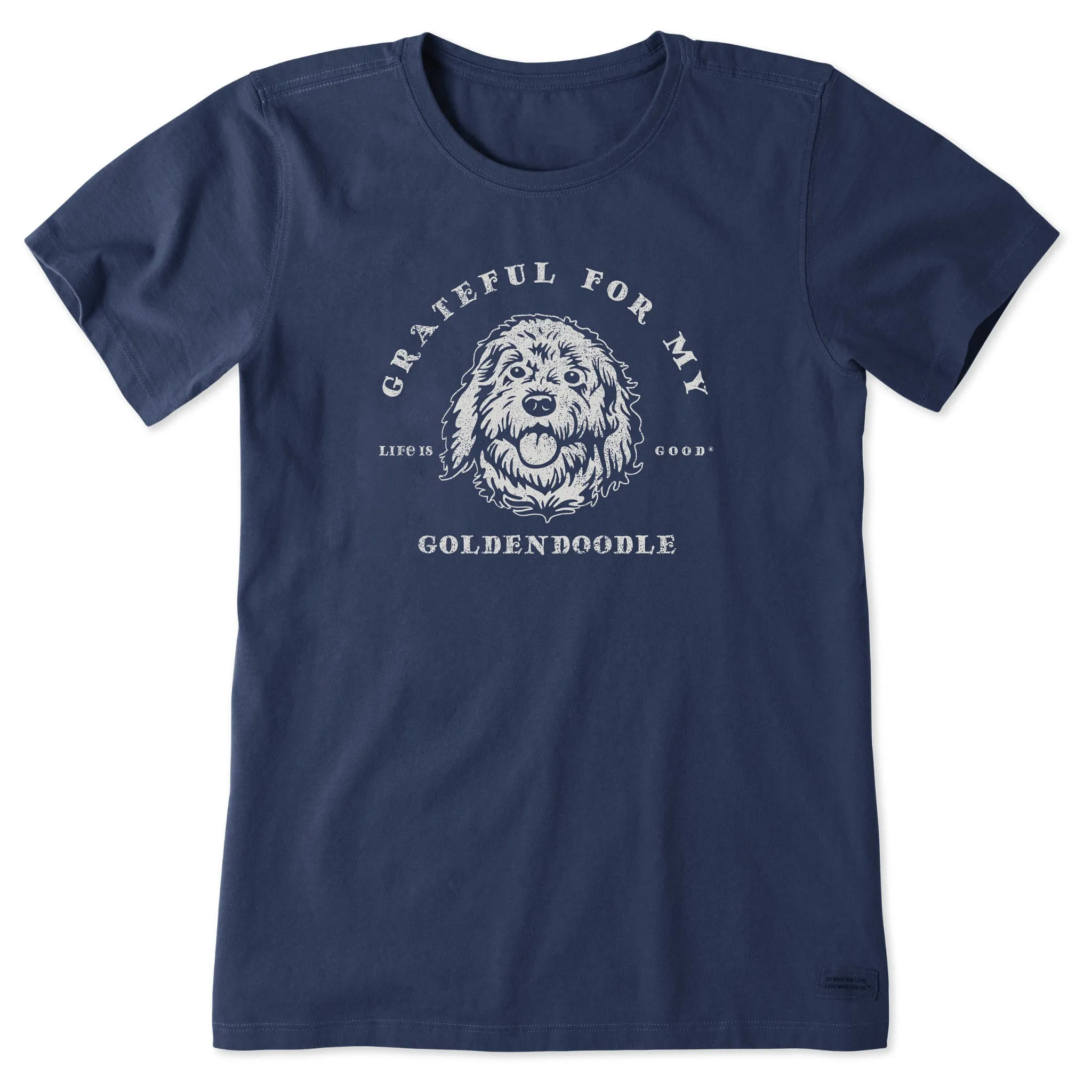 Women's Grateful for my Goldendoodle Short Sleeve Tee Life is Good