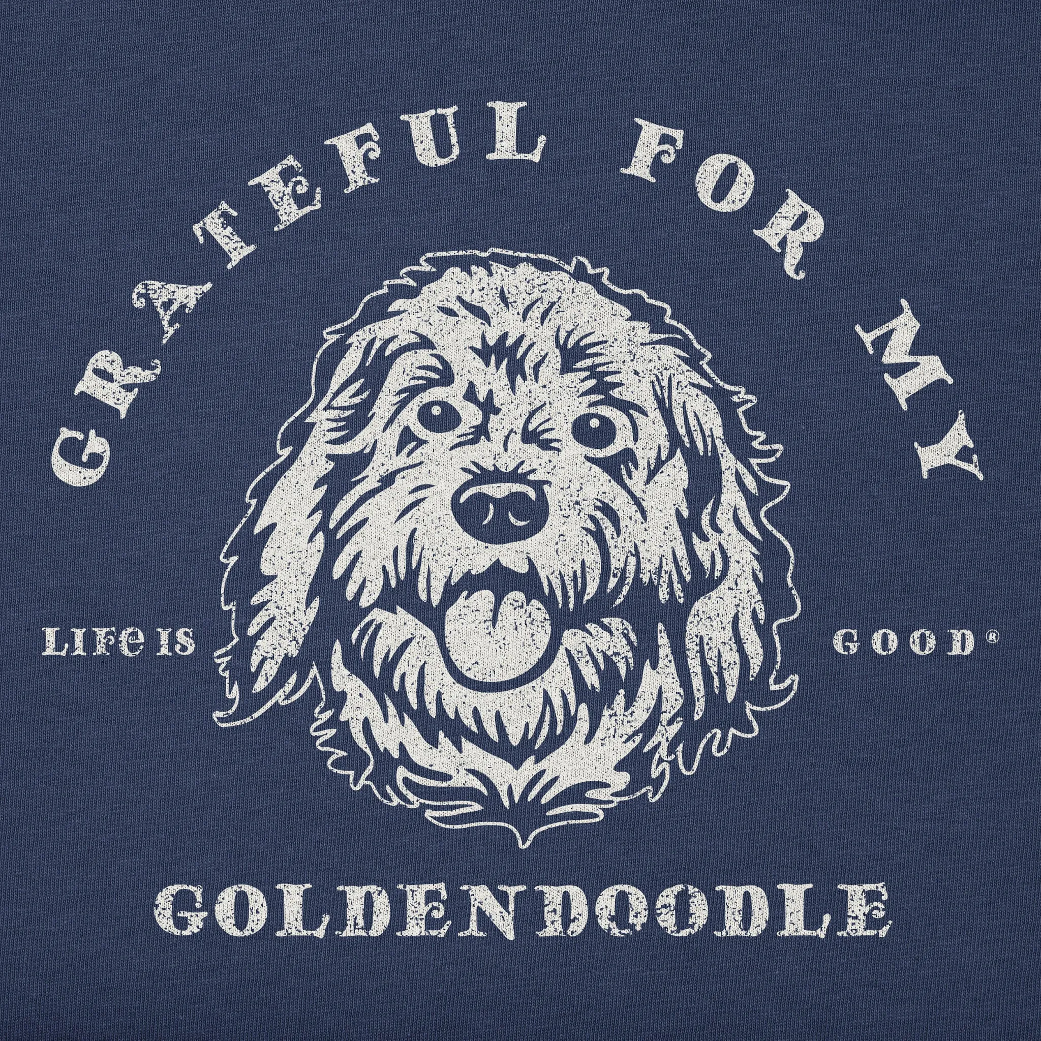 Women's Grateful for my Goldendoodle Short Sleeve Tee Life is Good