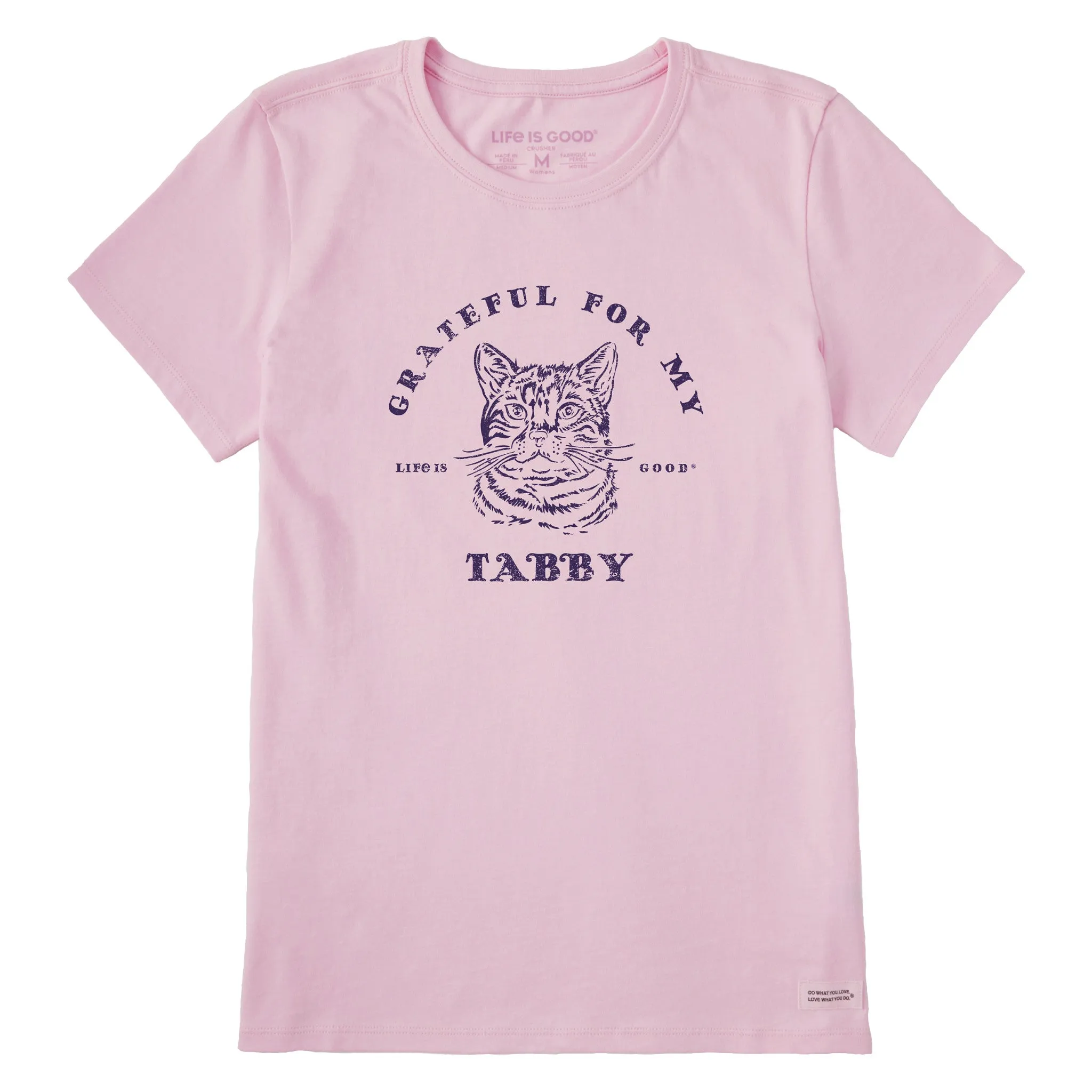 Women's Grateful for my Tabby Short Sleeve Tee Life is Good
