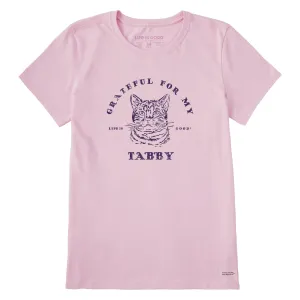 Women's Grateful for my Tabby Short Sleeve Tee Life is Good