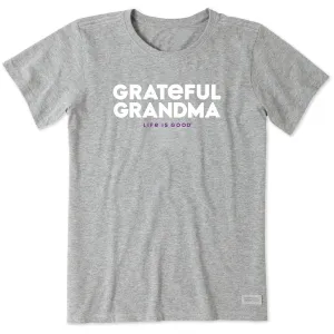 Women's Grateful Grandma Short Sleeve Crusher Tee Life is Good