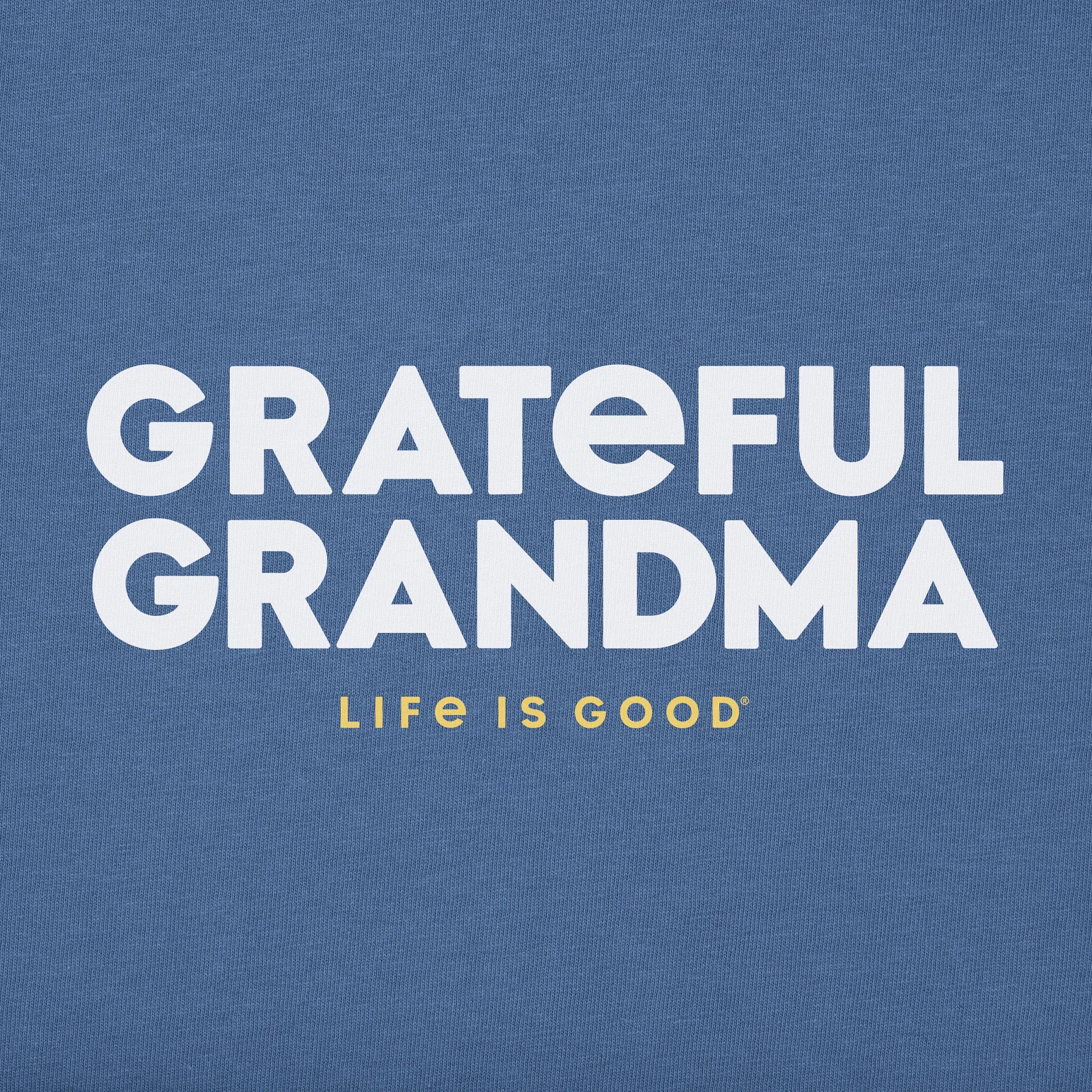 Women's Grateful Grandma Short Sleeve Crusher Vee Life is Good