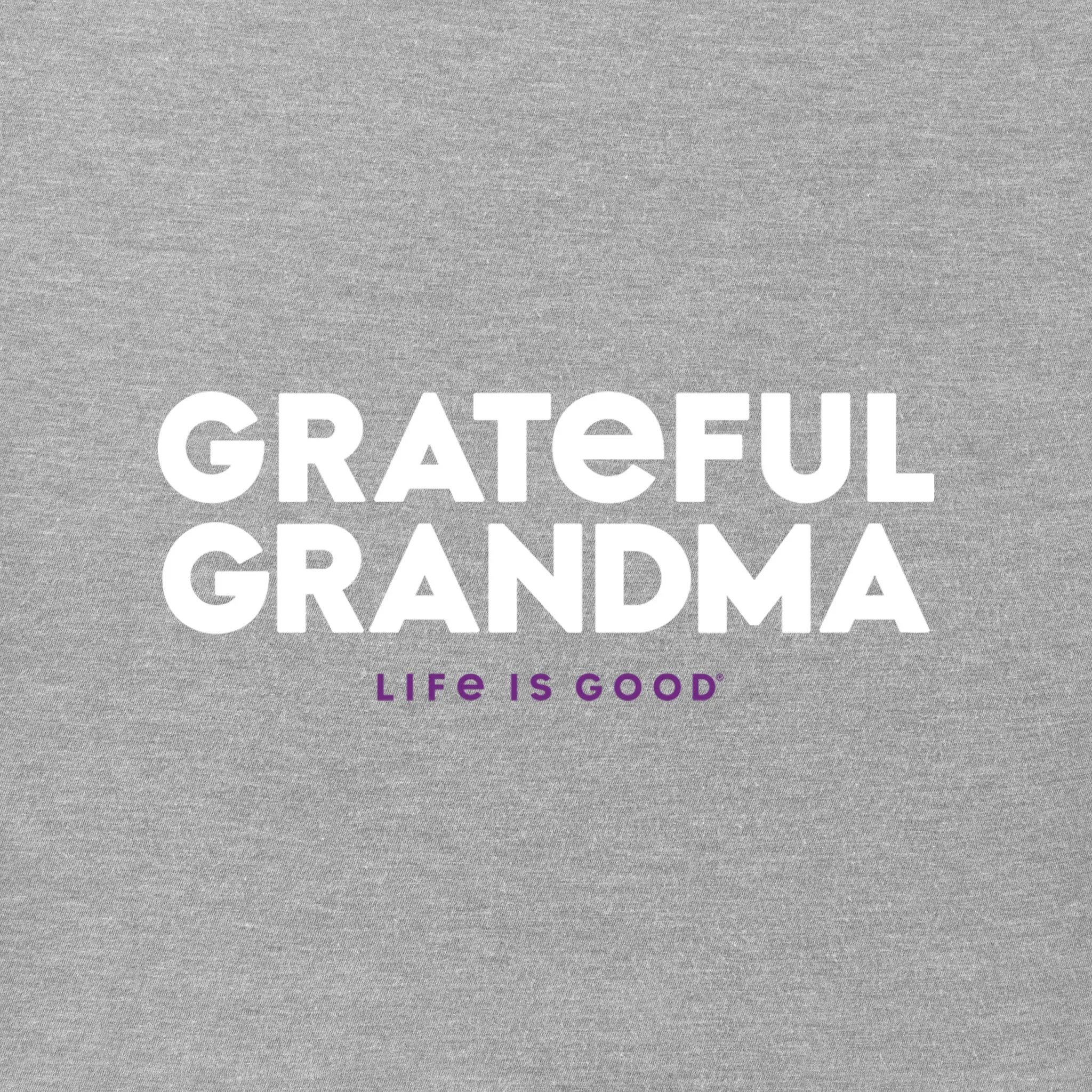 Women's Grateful Grandma Short Sleeve Crusher Vee Life is Good