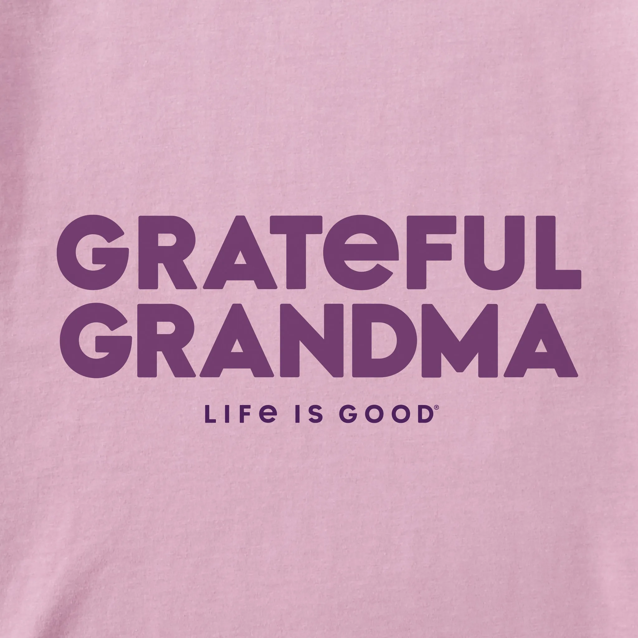 Women's Grateful Grandma Short Sleeve Crusher Vee Life is Good