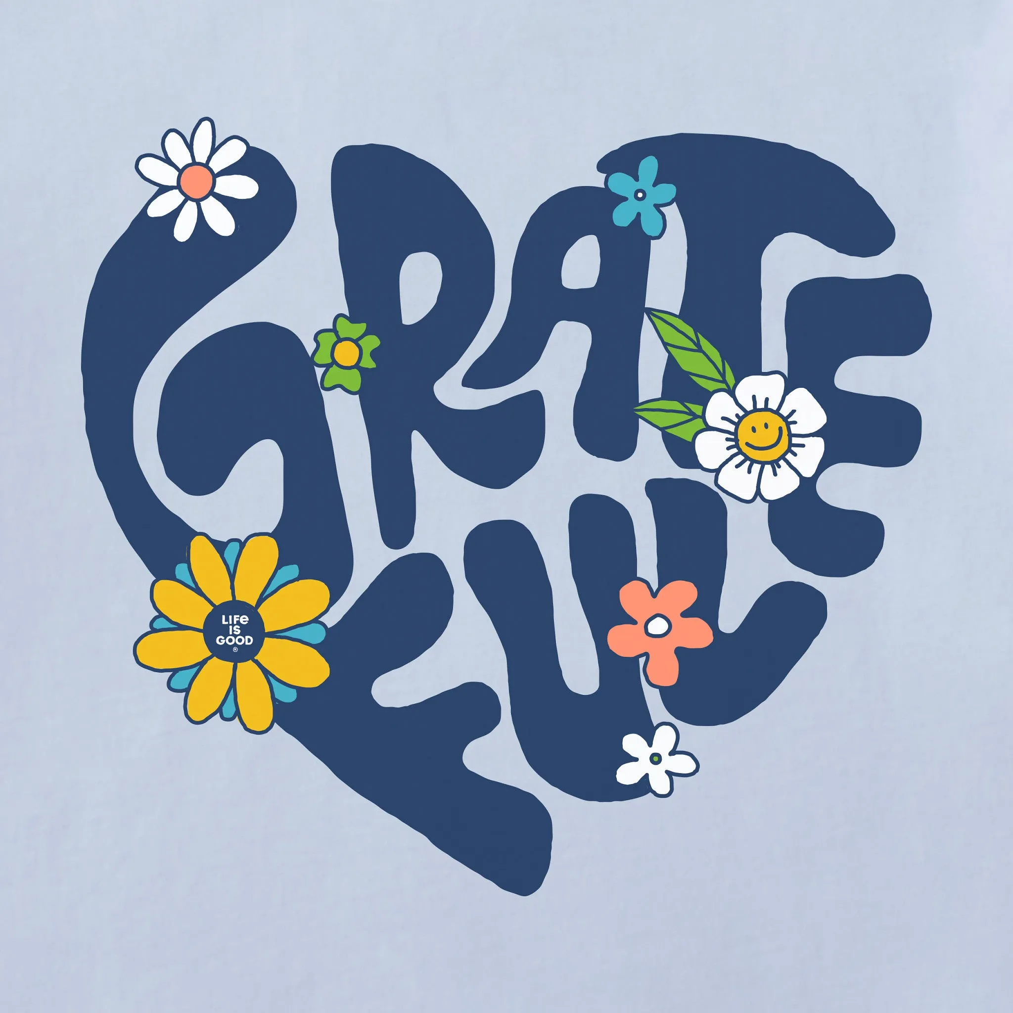 Women's Grateful Heart Short Sleeve Crusher Tee Life is Good