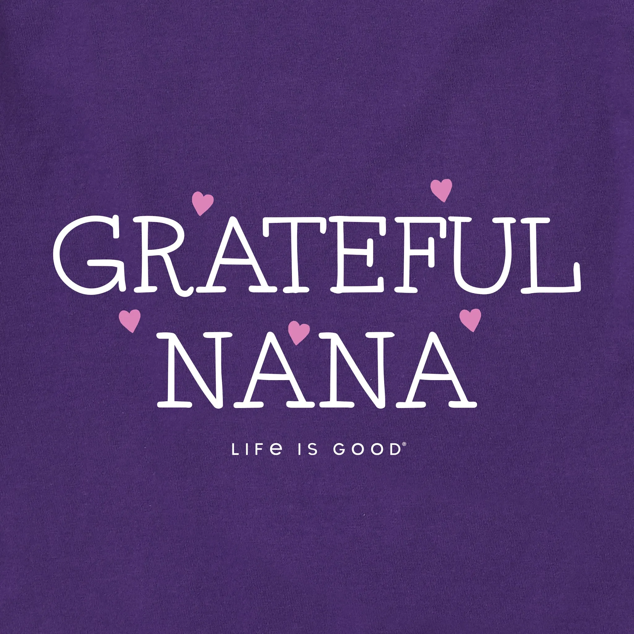 Women's Grateful Nana Short Sleeve Crusher Vee Life is Good