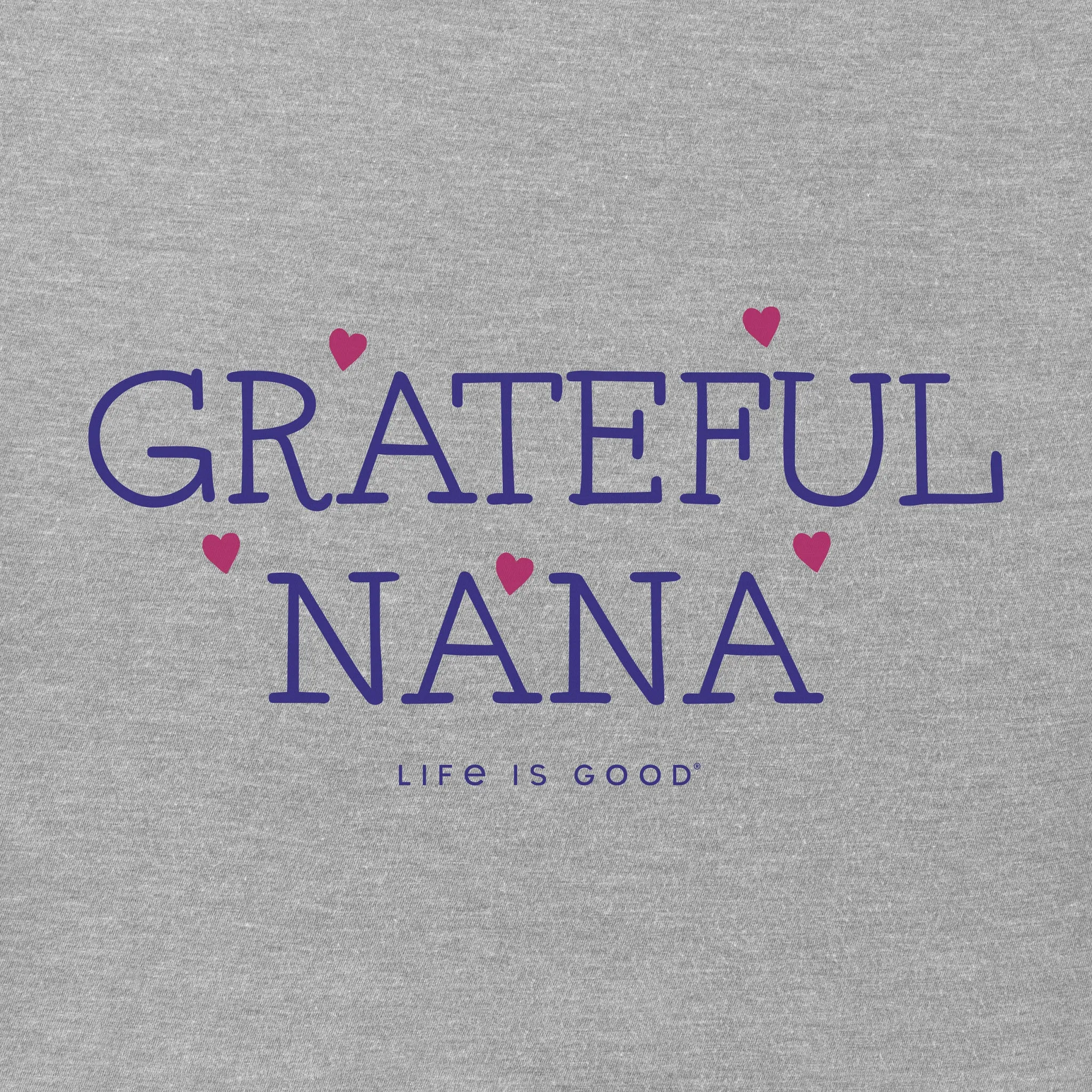 Women's Grateful Nana Short Sleeve Crusher Vee Life is Good