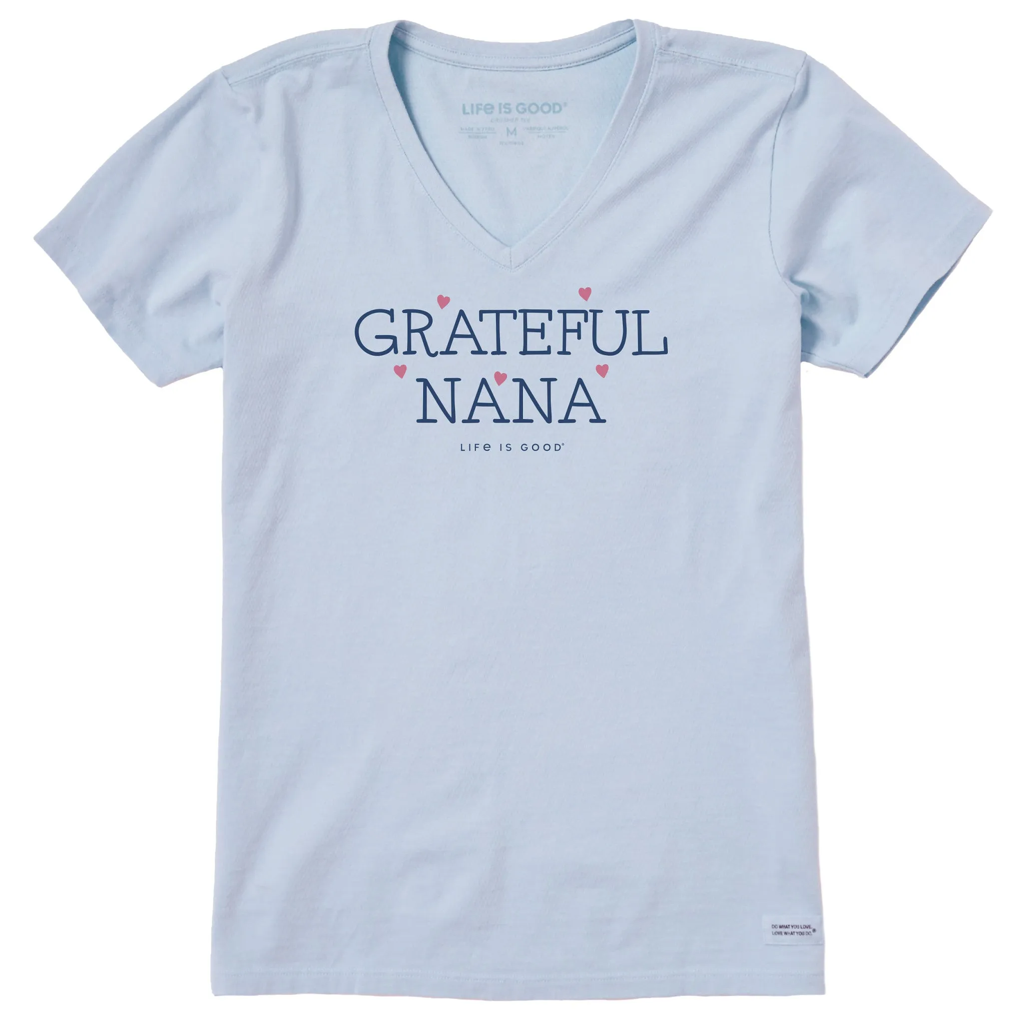 Women's Grateful Nana Short Sleeve Crusher Vee Life is Good