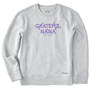 Women's Grateful Nana Simply True Crew Life is Good