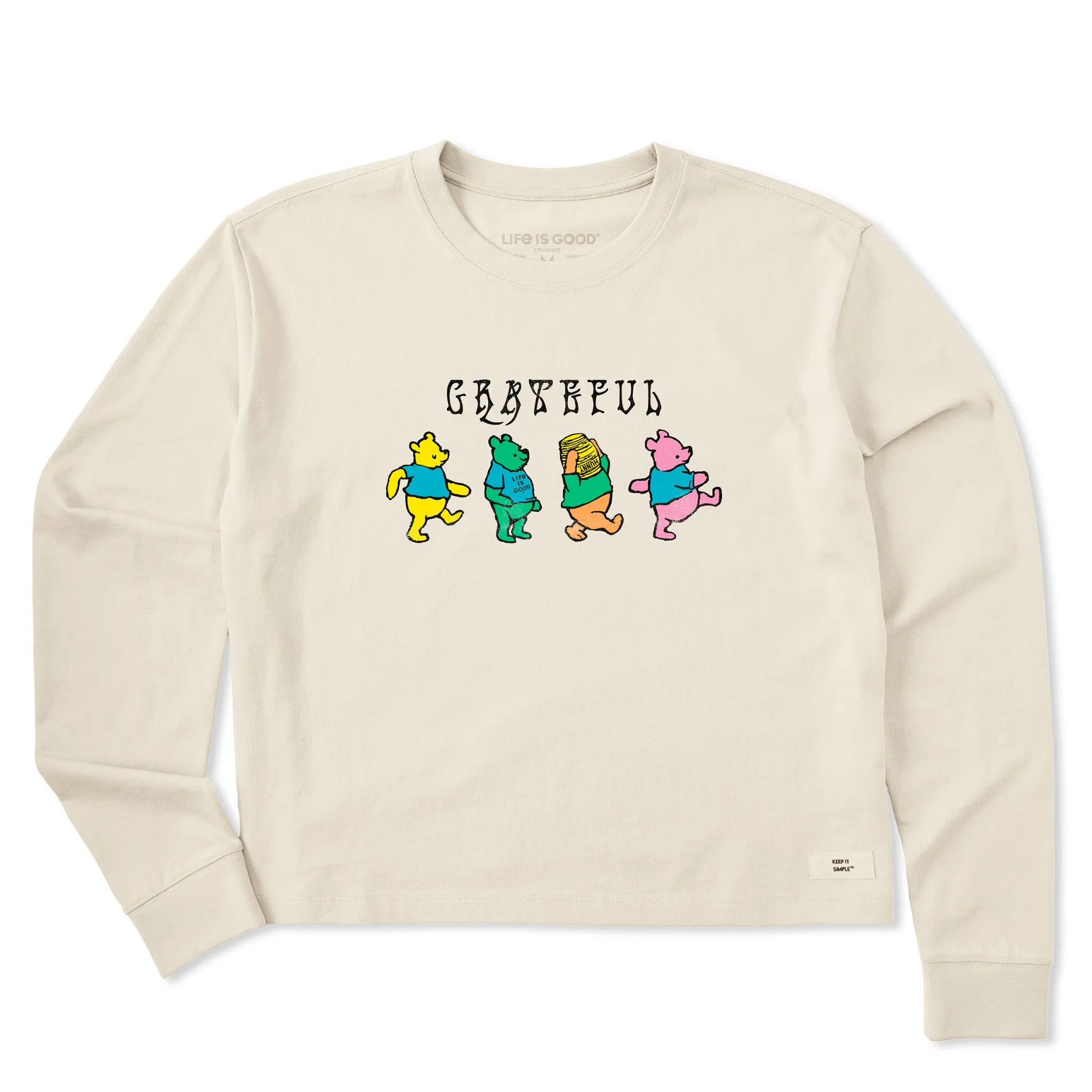 Women's Grateful Winnies Long Sleeve Crusher Boxy Tee Life is Good
