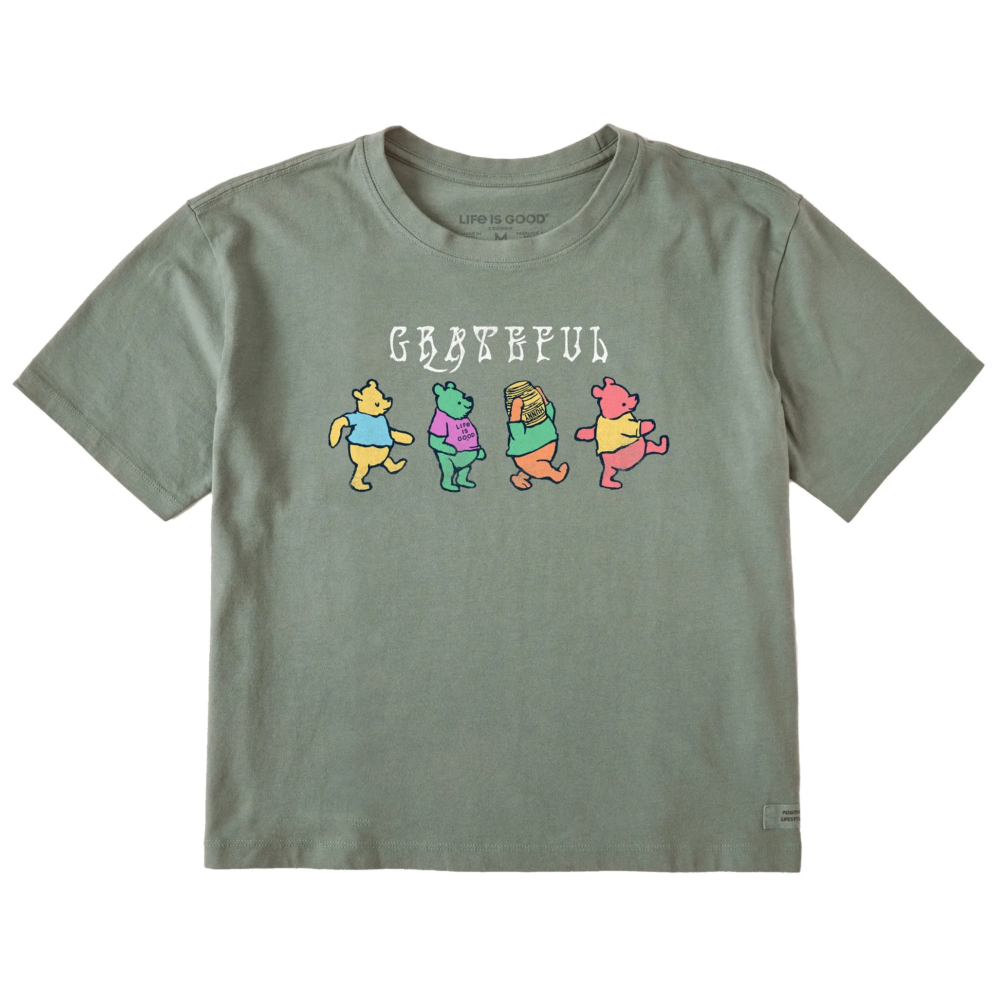 Women's Grateful Winnies Short Sleeve Crusher Boxy Tee Life is Good