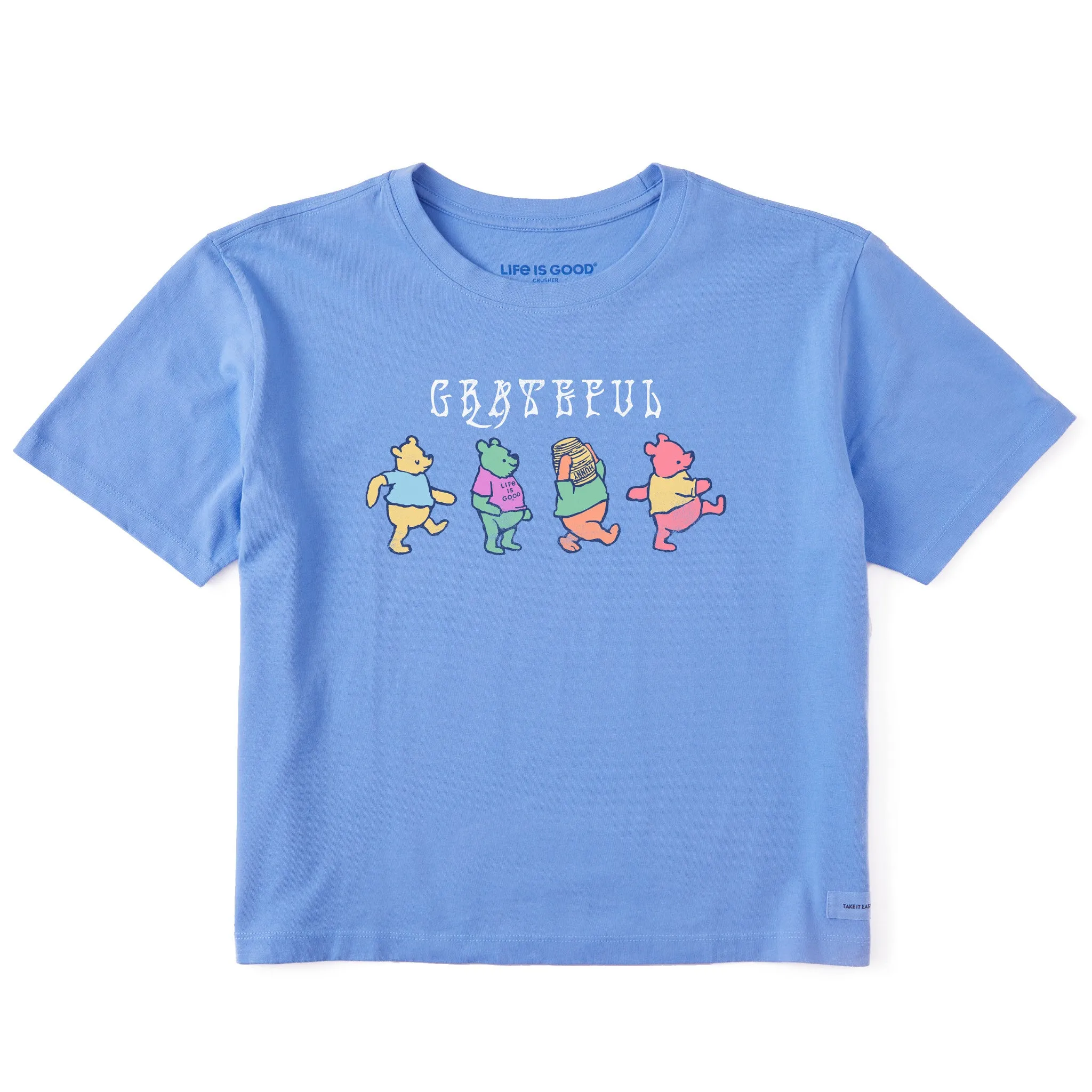 Women's Grateful Winnies Short Sleeve Crusher Boxy Tee Life is Good