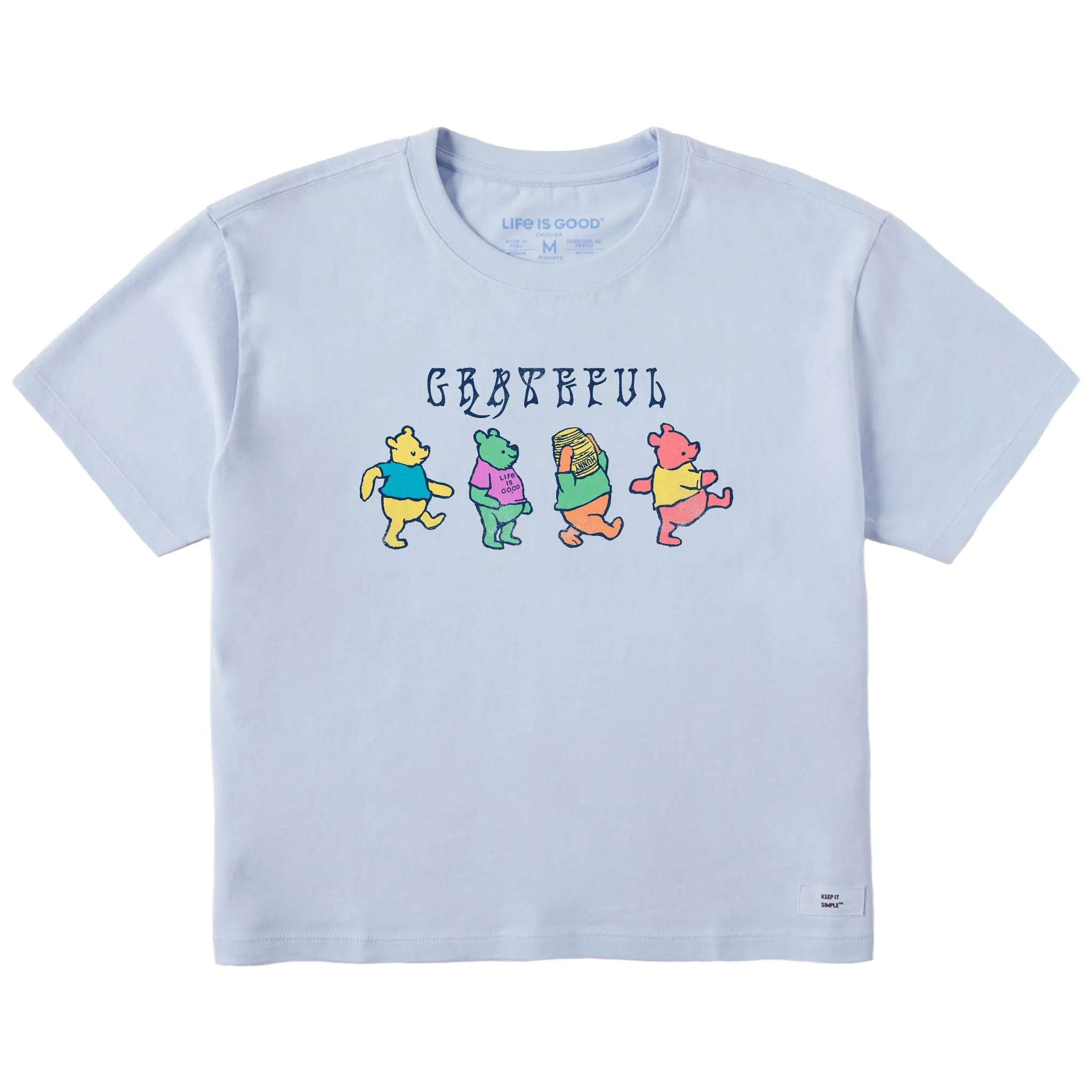 Women's Grateful Winnies Short Sleeve Crusher Boxy Tee Life is Good