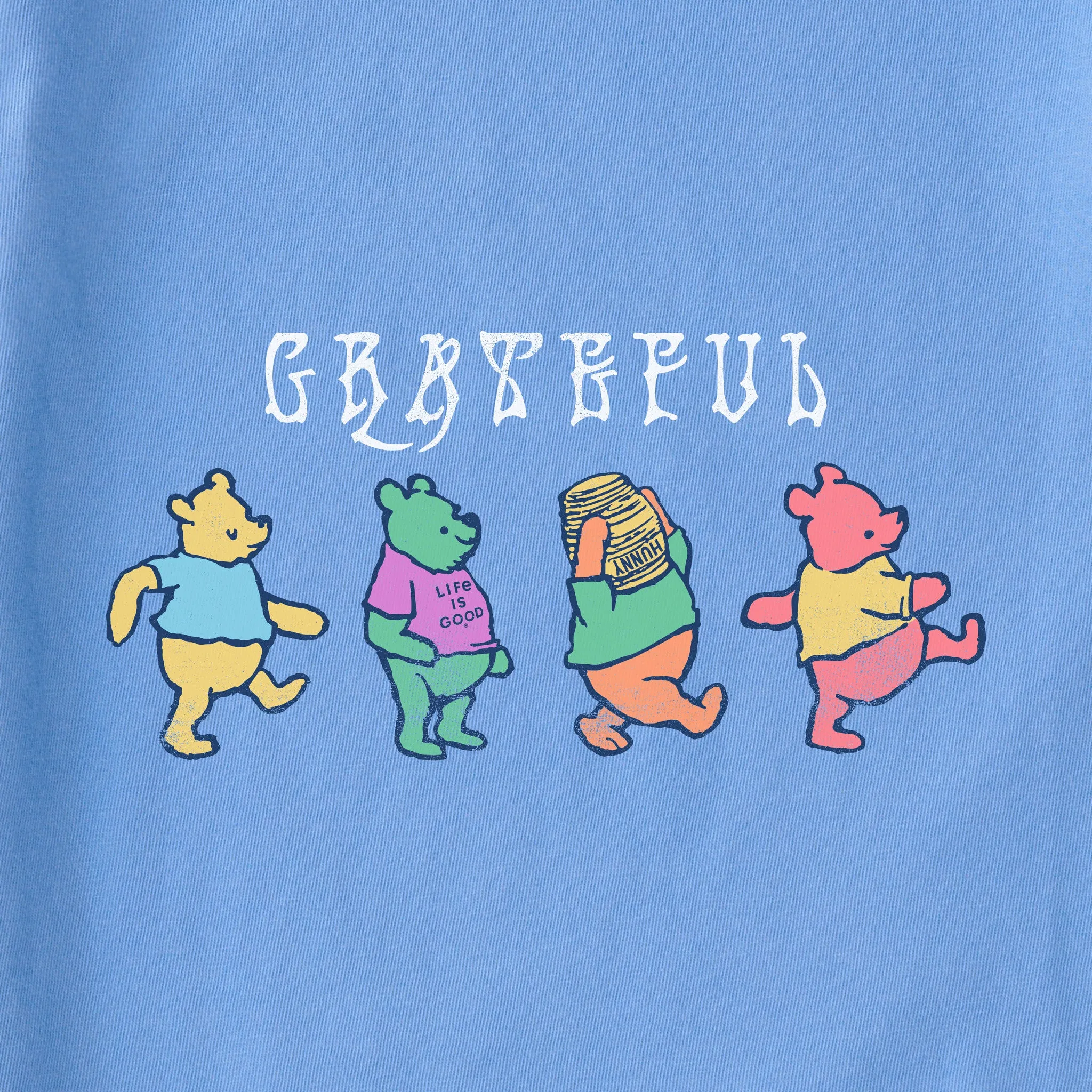 Women's Grateful Winnies Short Sleeve Crusher Boxy Tee Life is Good