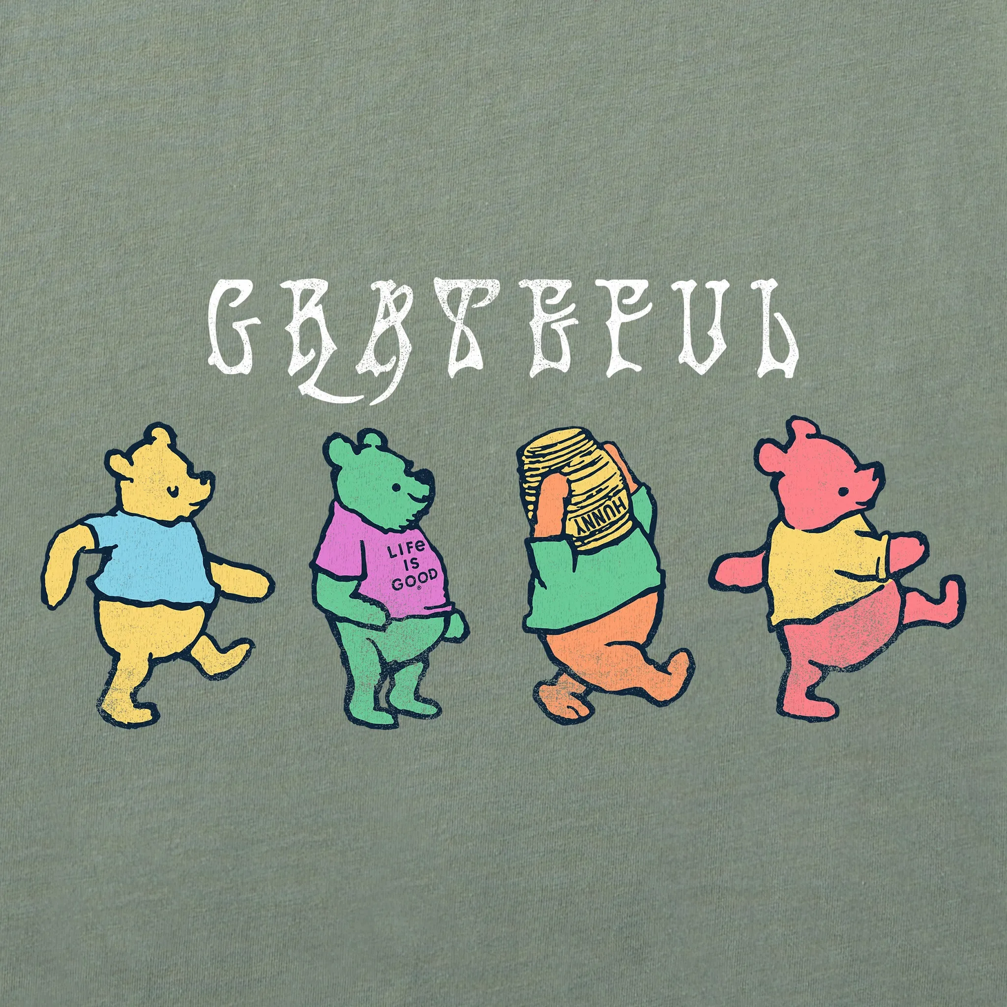 Women's Grateful Winnies Short Sleeve Crusher Boxy Tee Life is Good