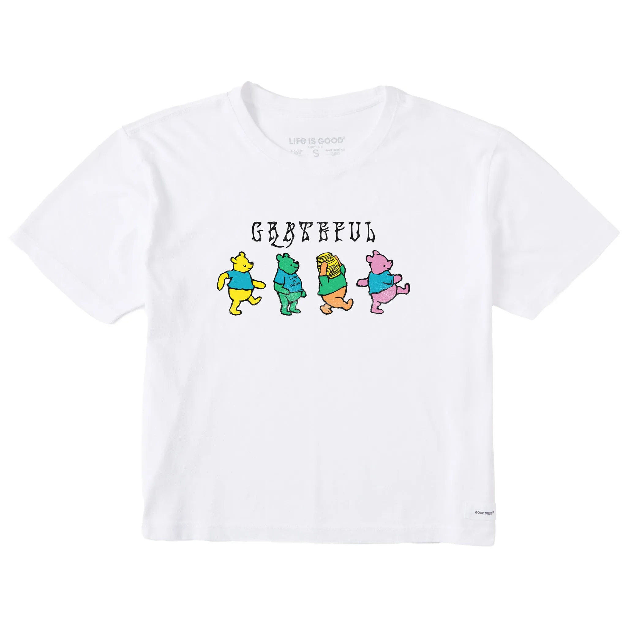 Women's Grateful Winnies Short Sleeve Crusher Boxy Tee Life is Good