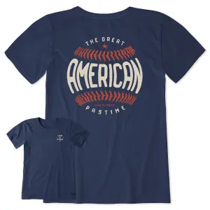 Women's Great American Pastime Short Sleeve Crusher Tee Life is Good