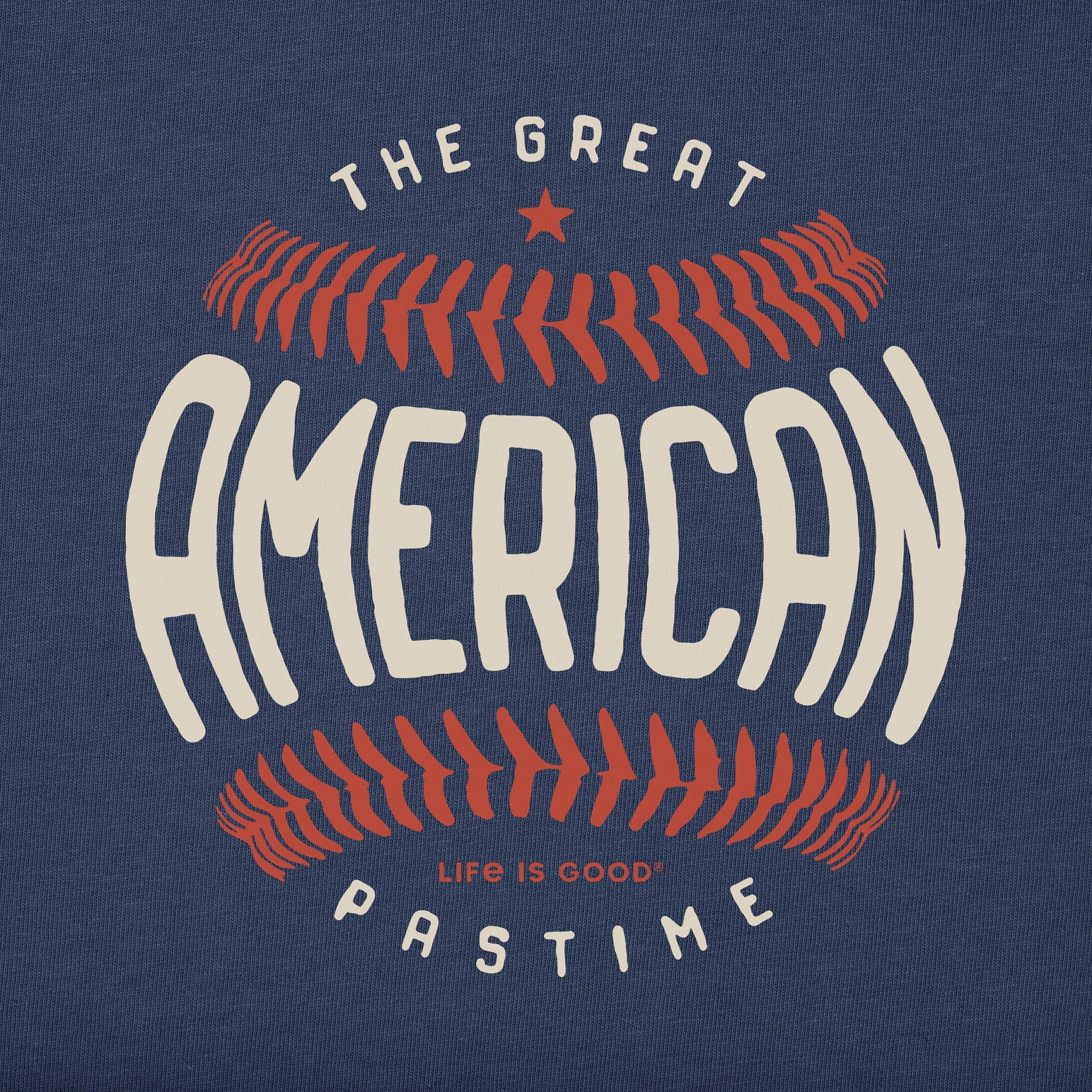 Women's Great American Pastime Short Sleeve Crusher Tee Life is Good