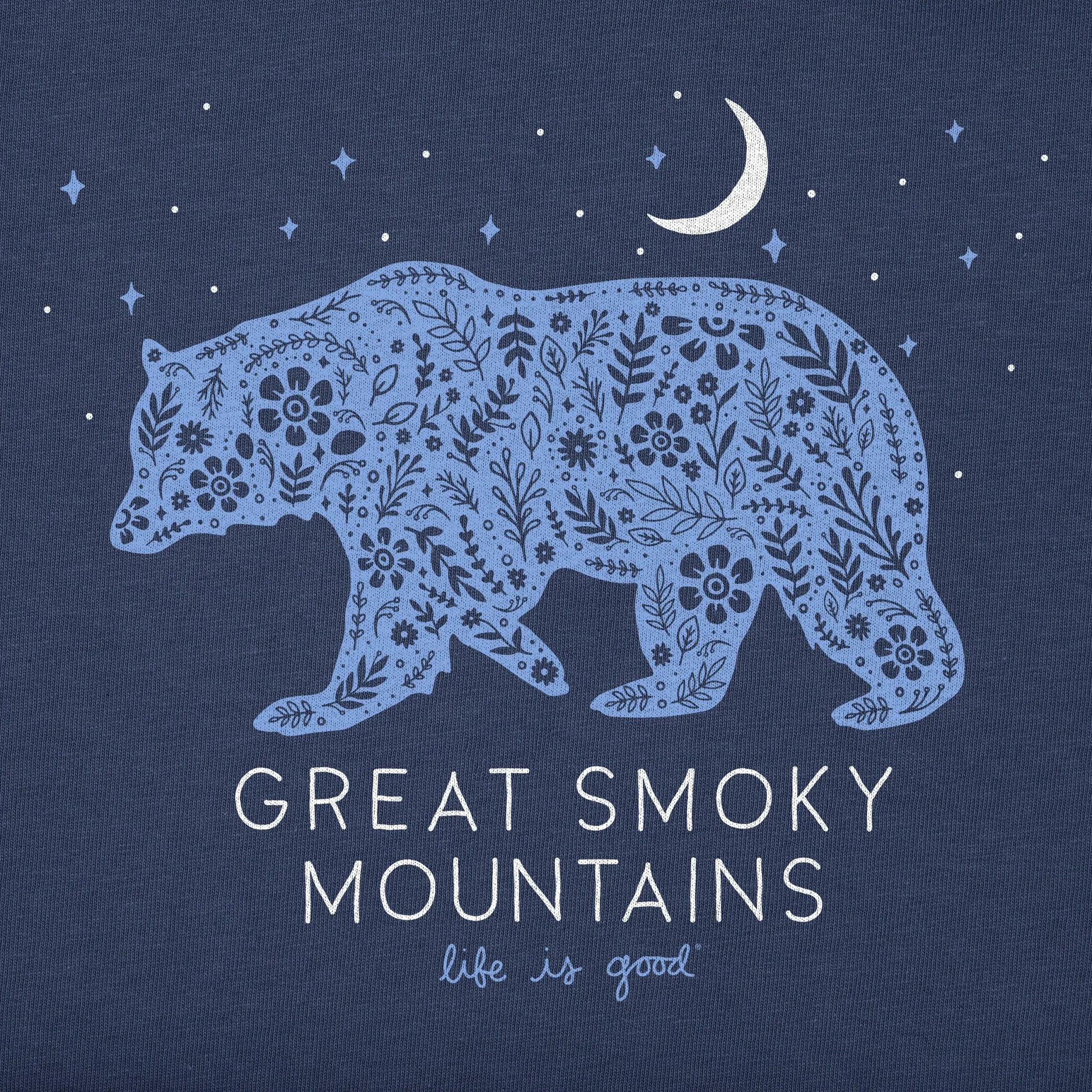 Women's Great Smoky Mountains Bear Short Sleeve Tee Life is Good