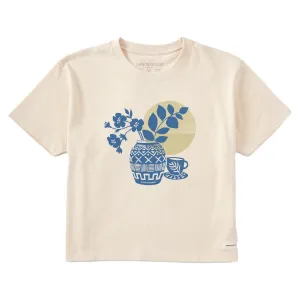 Women's Grecian Still Life Short Sleeve Crusher Boxy Tee Life is Good