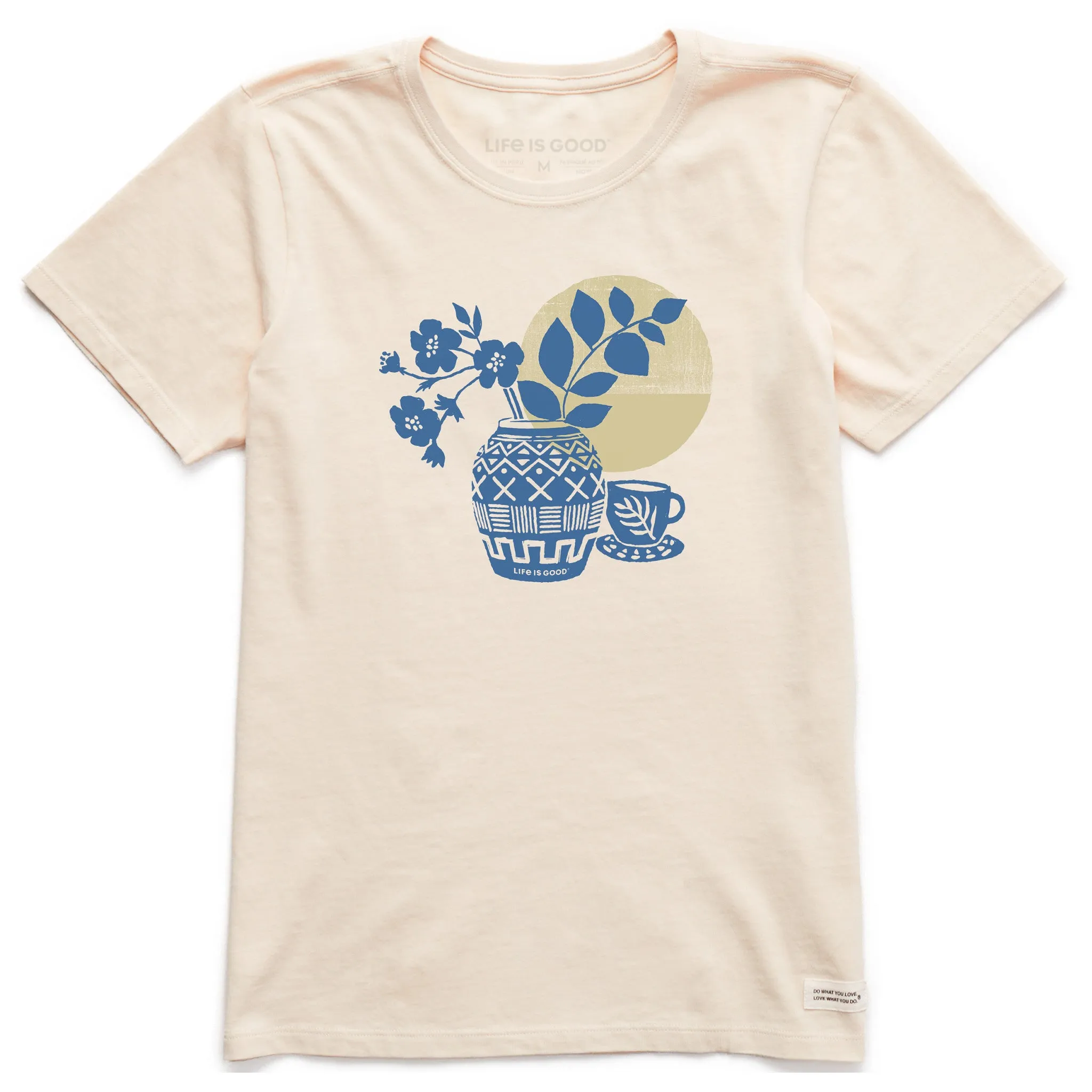 Women's Grecian Still Life Short Sleeve Crusher Tee Life is Good