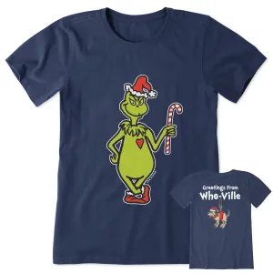 Women's Greetings From Who-Ville Short Sleeve Crusher Tee Life is Good