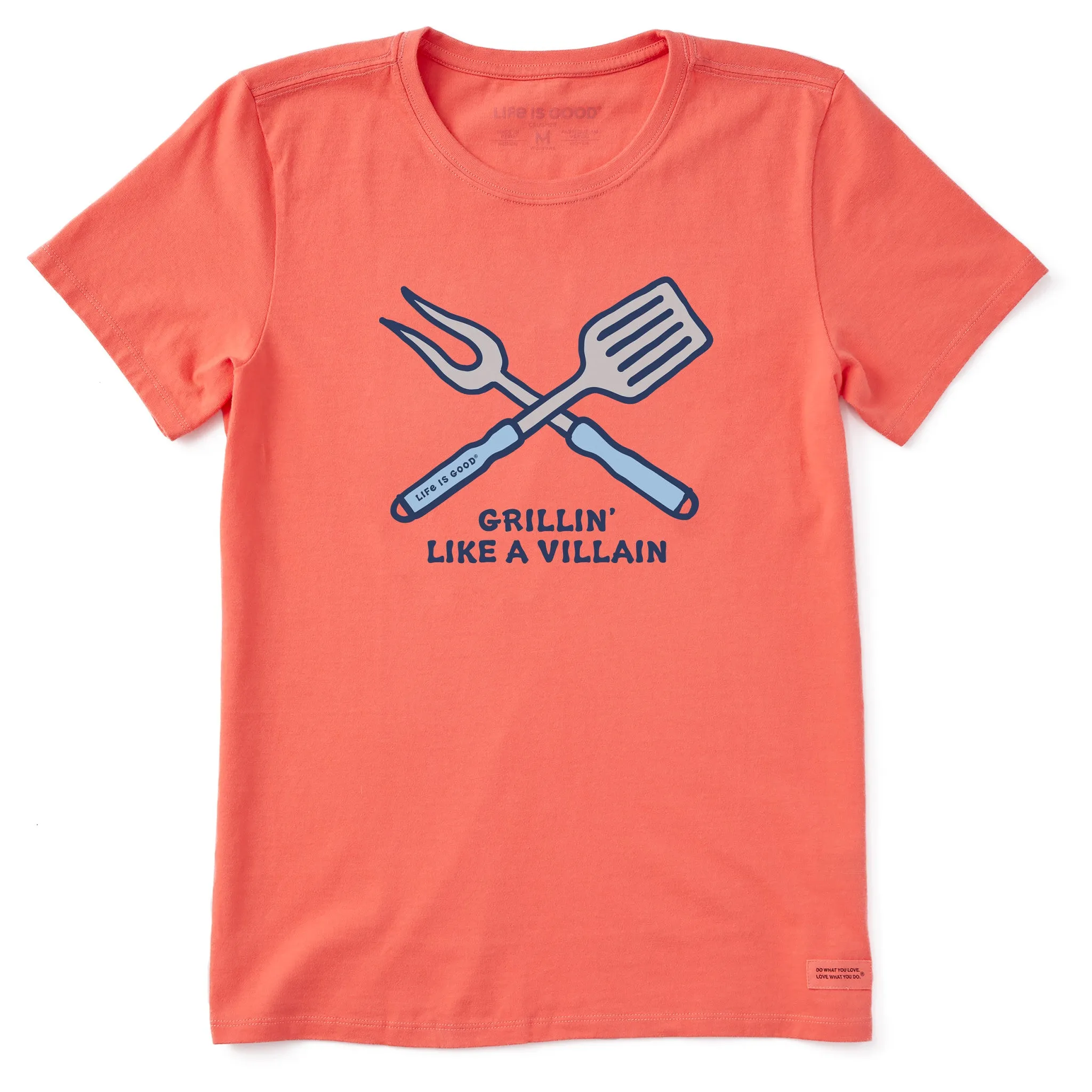 Women's Grillin like a Villain Short Sleeve Crusher Tee Life is Good
