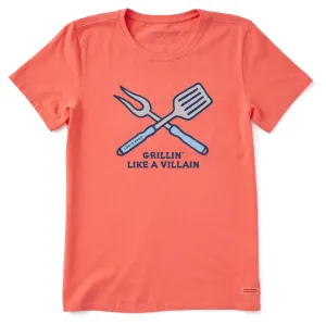 Women's Grillin like a Villain Short Sleeve Crusher Tee Life is Good