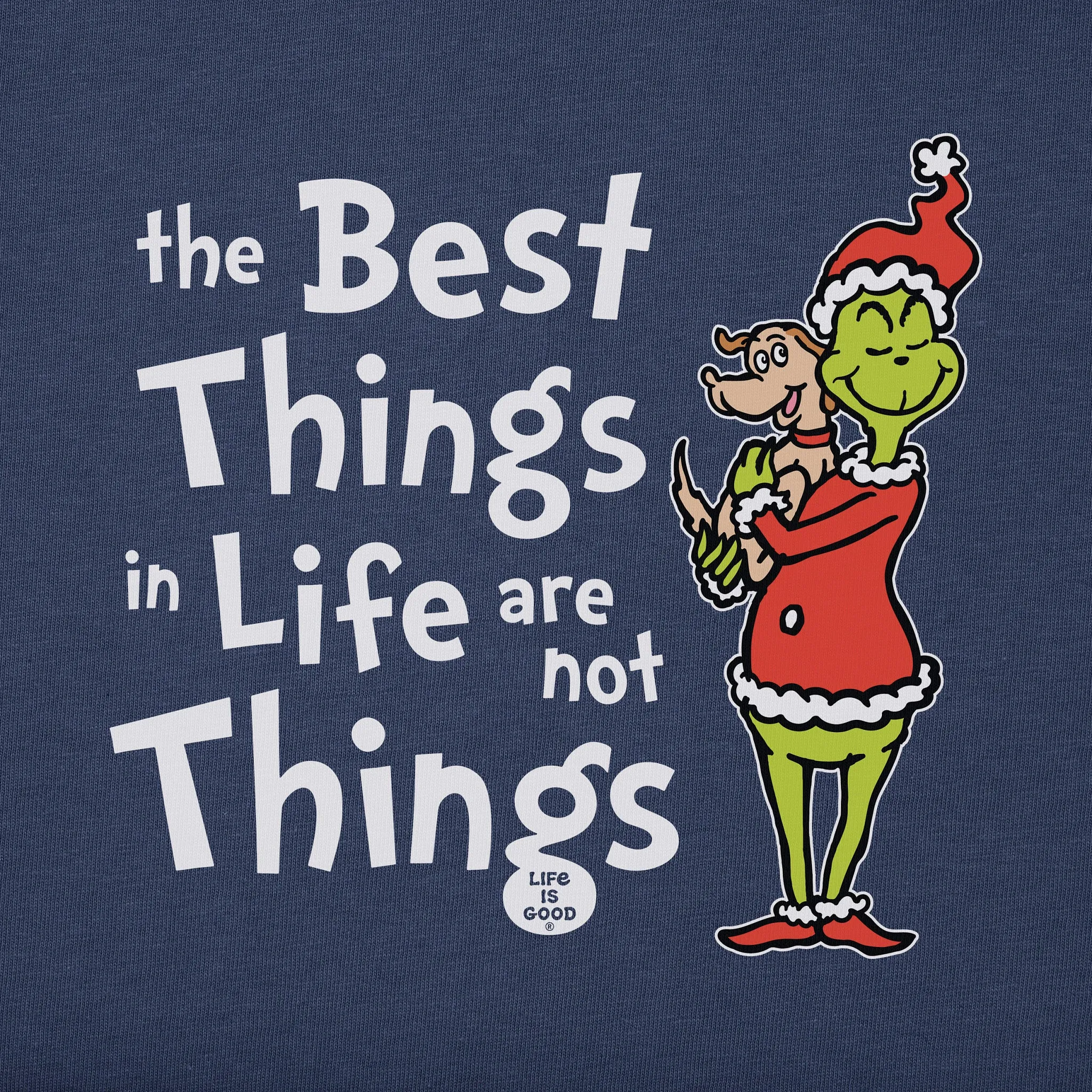 Women's Grinch and Max The Best Things Long Sleeve Crusher Tee Life is Good