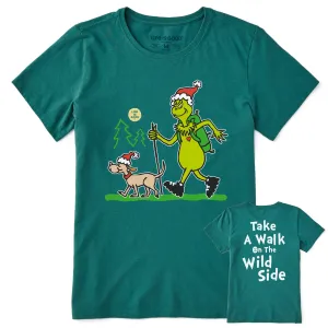 Women's Grinch and Max Wild Side Short Sleeve Crusher Tee Life is Good