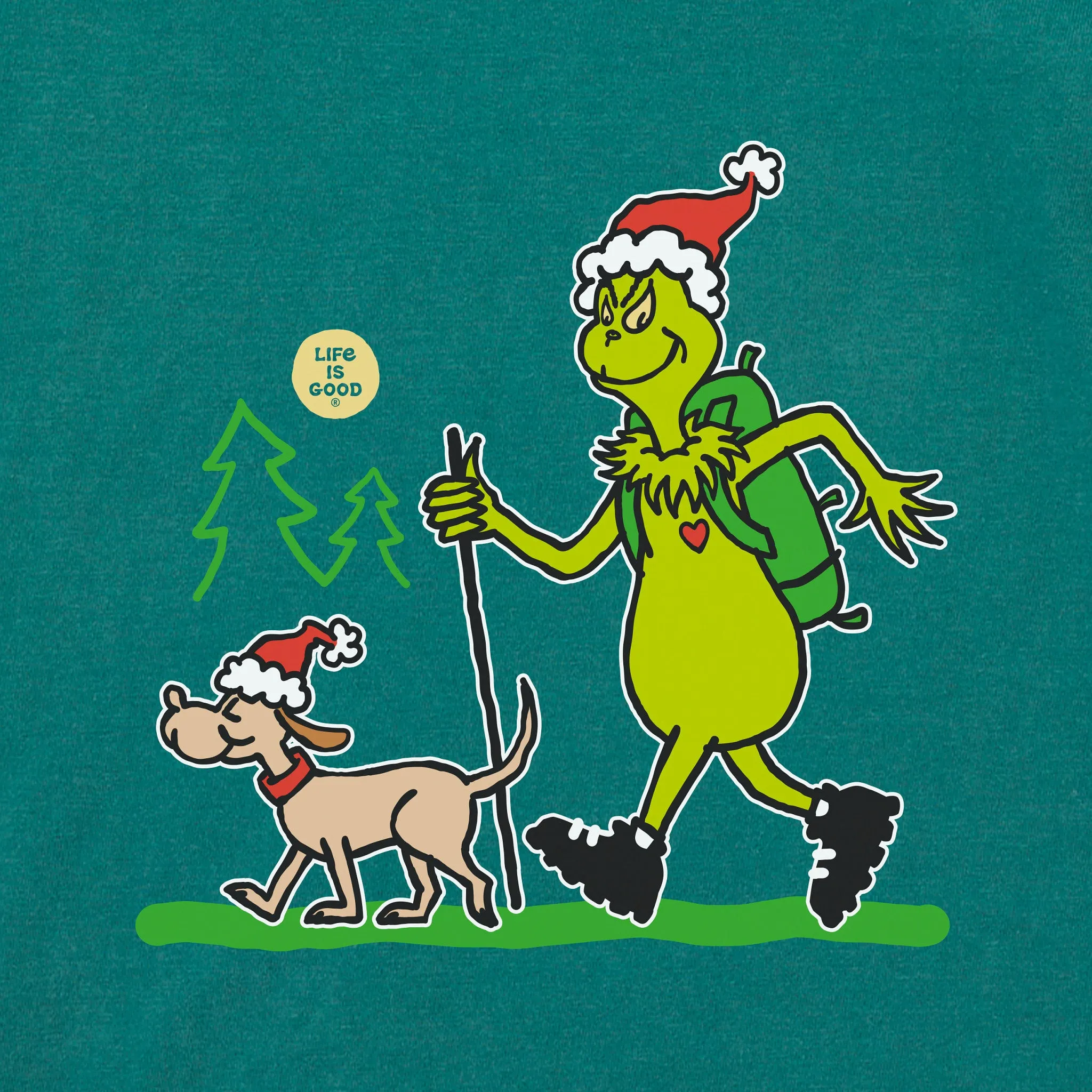 Women's Grinch and Max Wild Side Short Sleeve Crusher Tee Life is Good