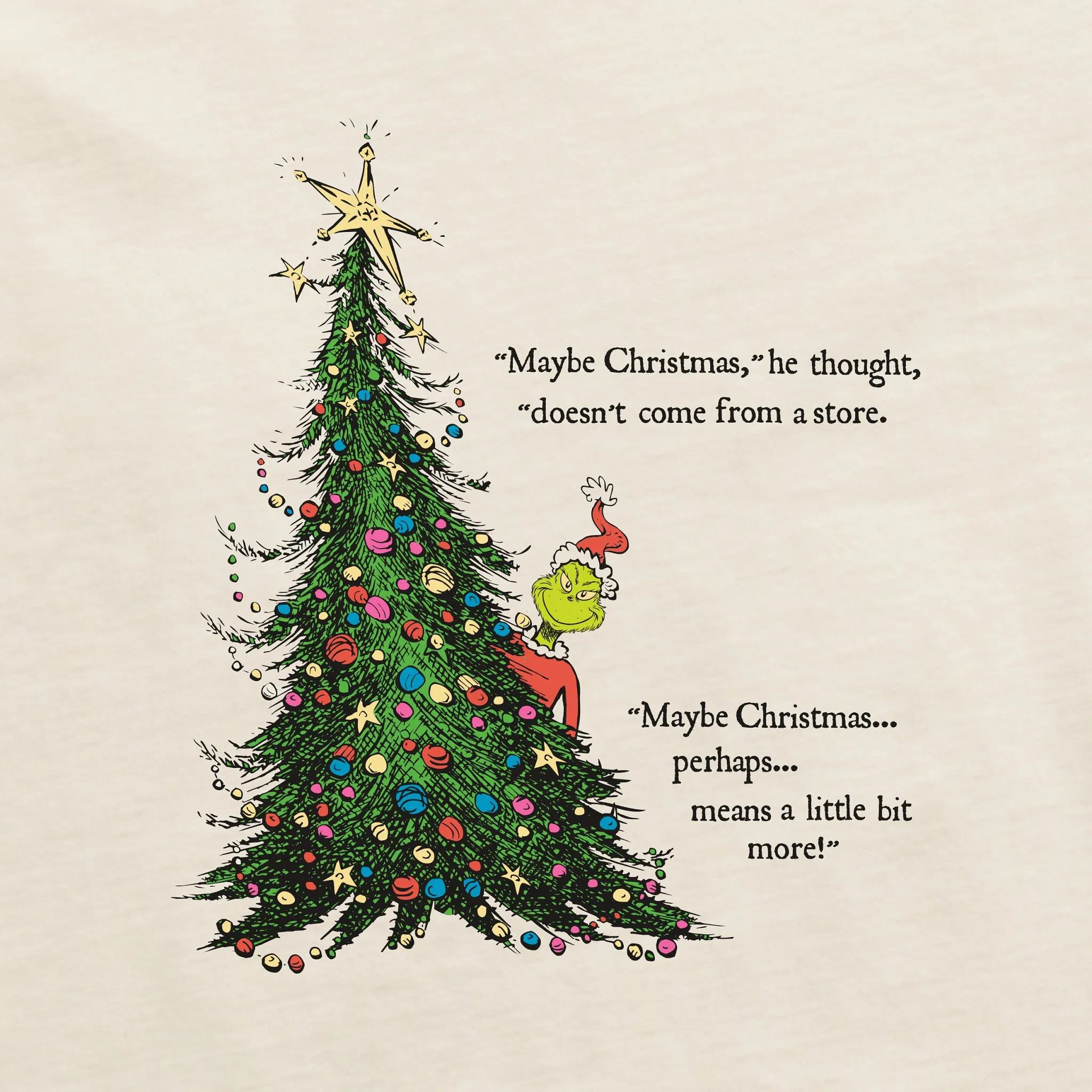 Women's Grinch Christmas Means More Short Sleeve Crusher Tee Life is Good