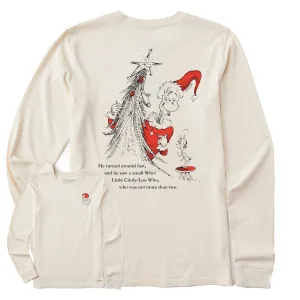 Women's Grinch Christmas Tree w Cindy Long Sleeve Crusher Tee Life is Good