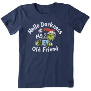 Women's Grinch Hello Darkness Short Sleeve Crusher Tee Life is Good