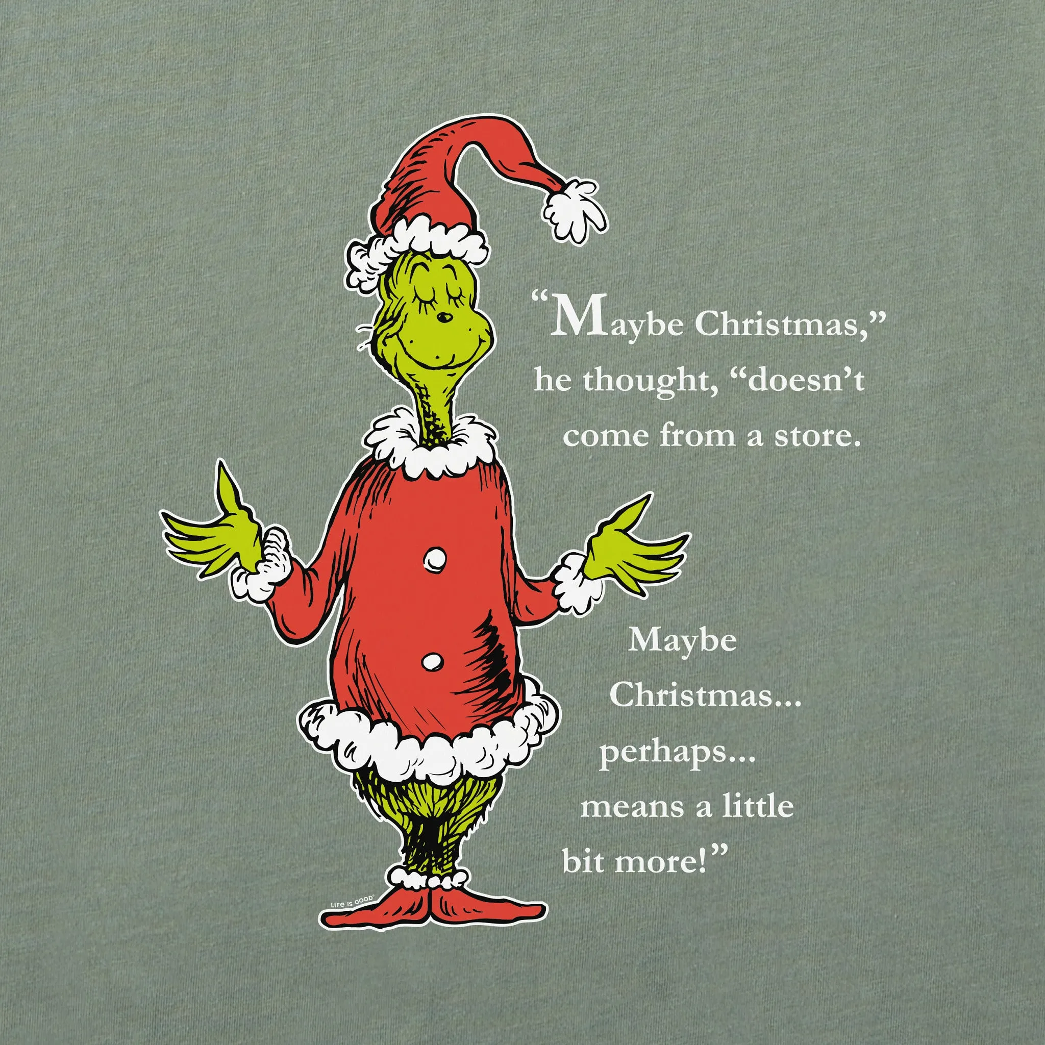 Women's Grinch Meaning of Christmas Short Sleeve Crusher Tee Life is Good