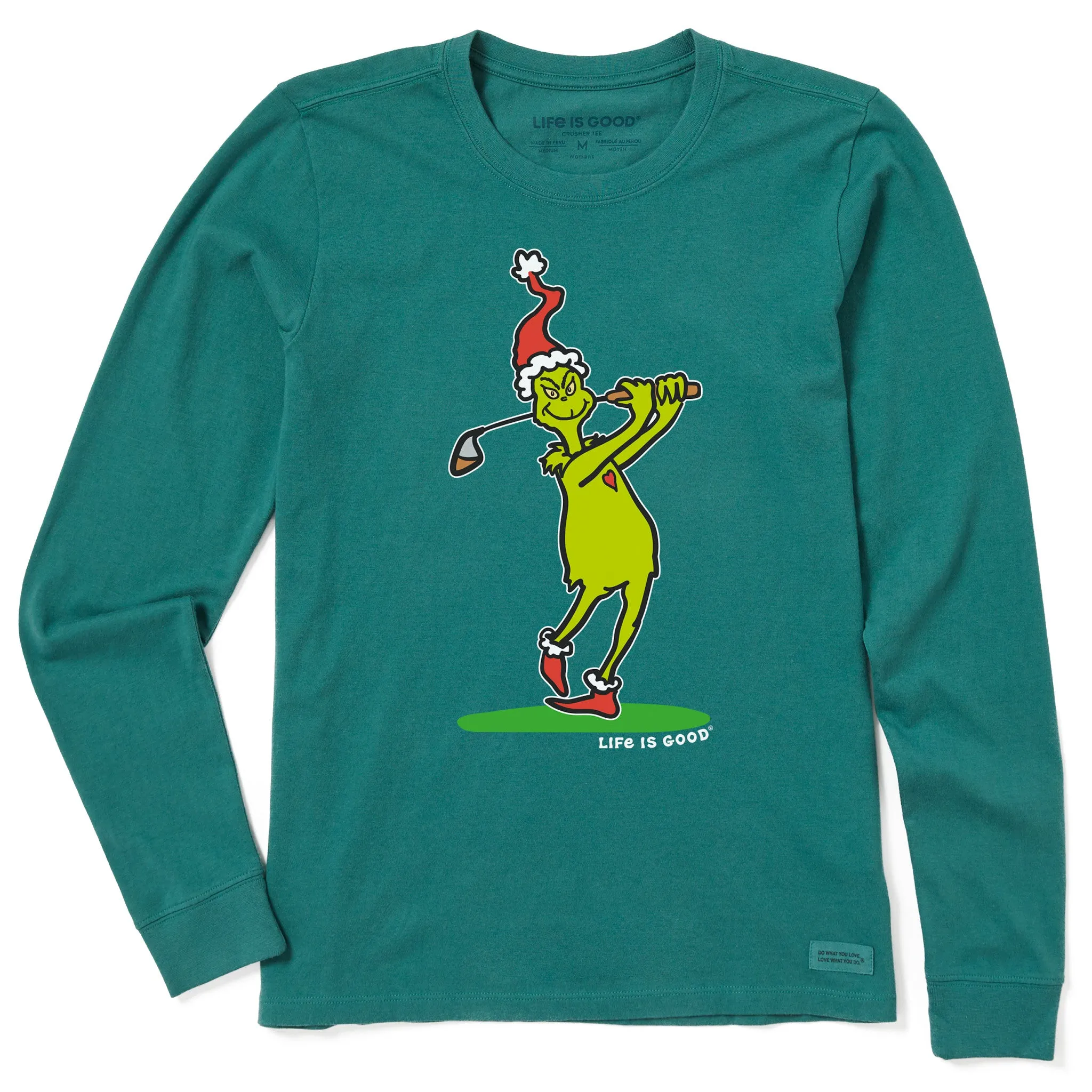 Women's Grinch Mulligan Hooligan Long Sleeve Crusher Tee Life is Good