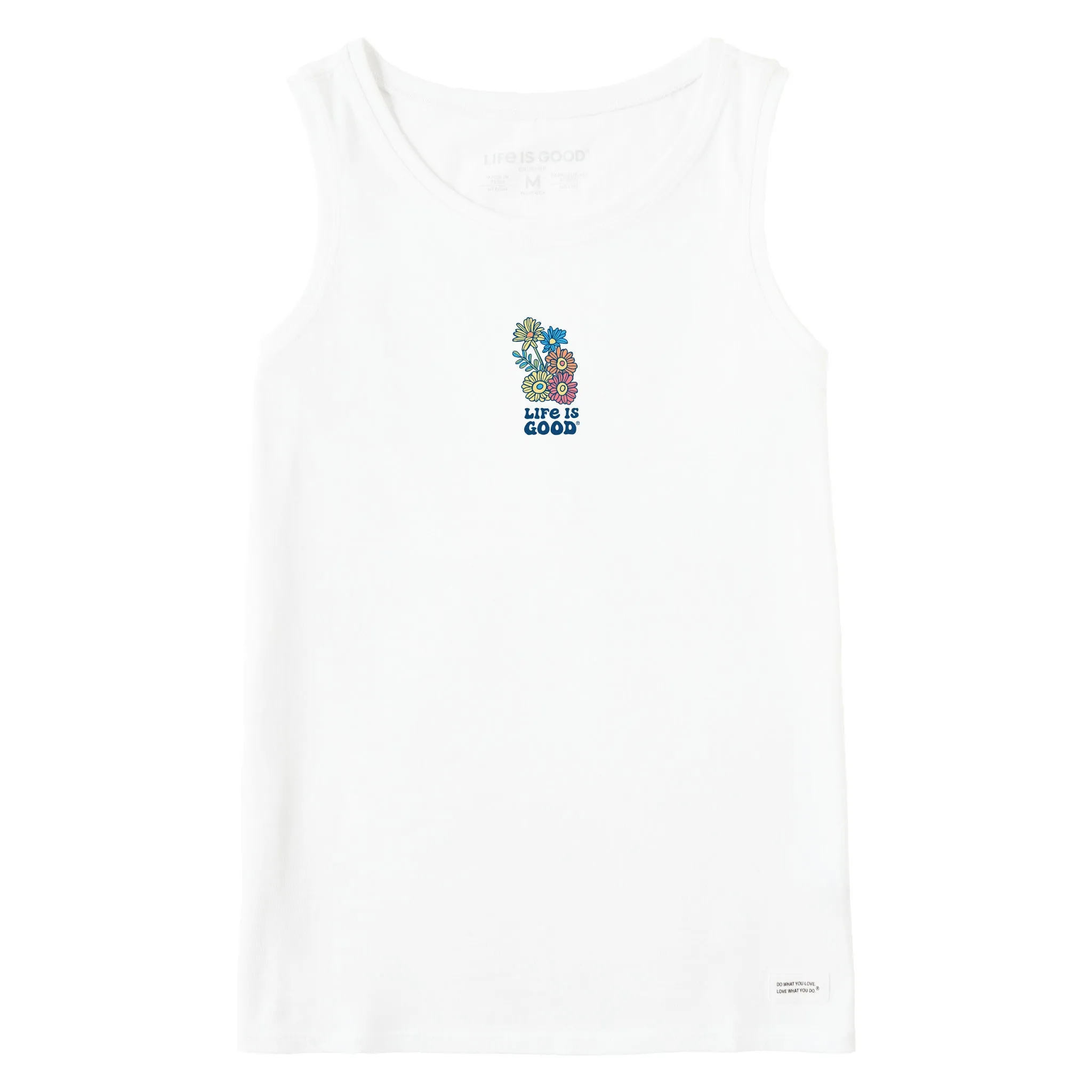 Women's Groovy Flowers Crusher Tank Life is Good